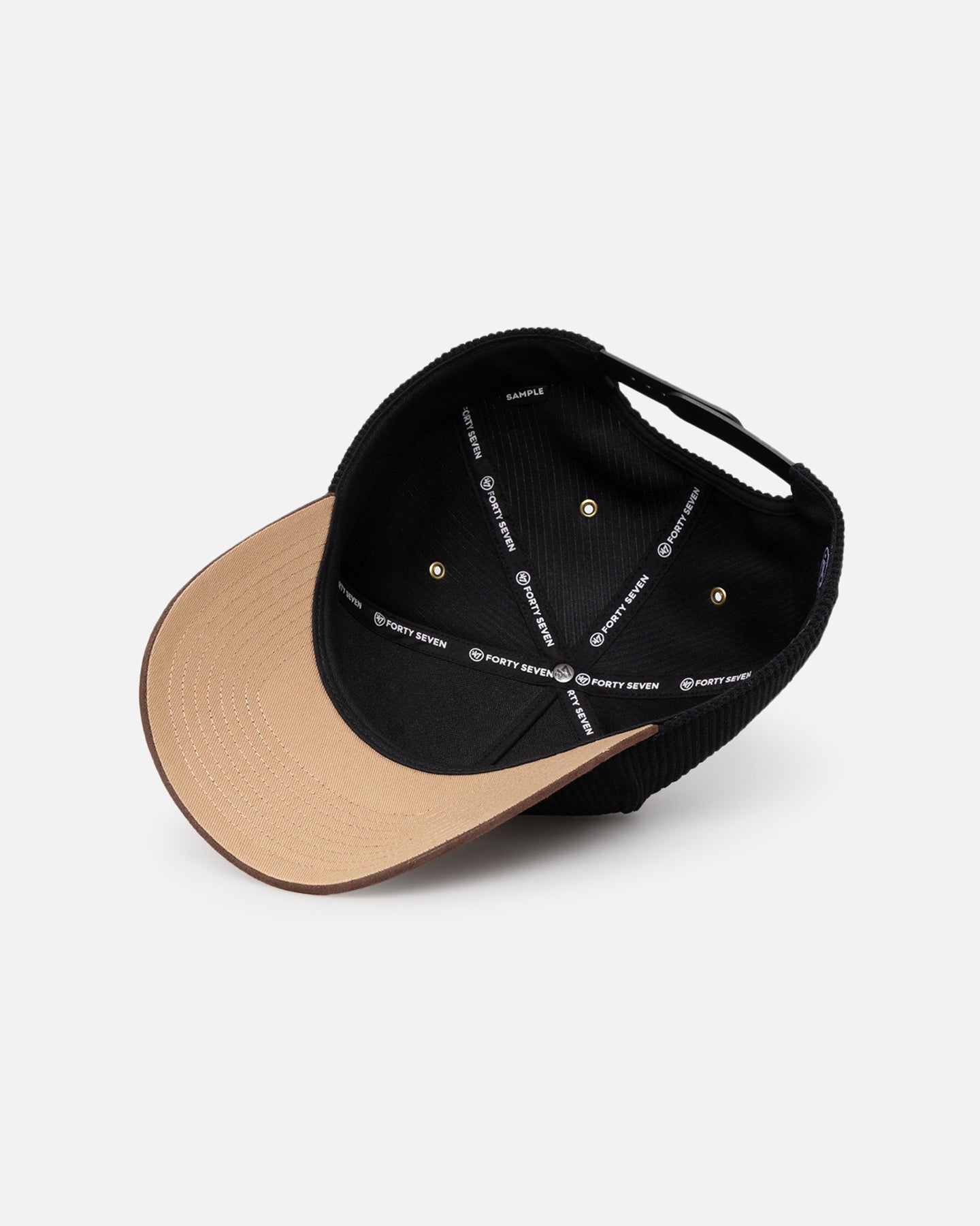 47 Brand New York Yankees 'Black Barren' 47 Offside DT Corduroy Snapback Black