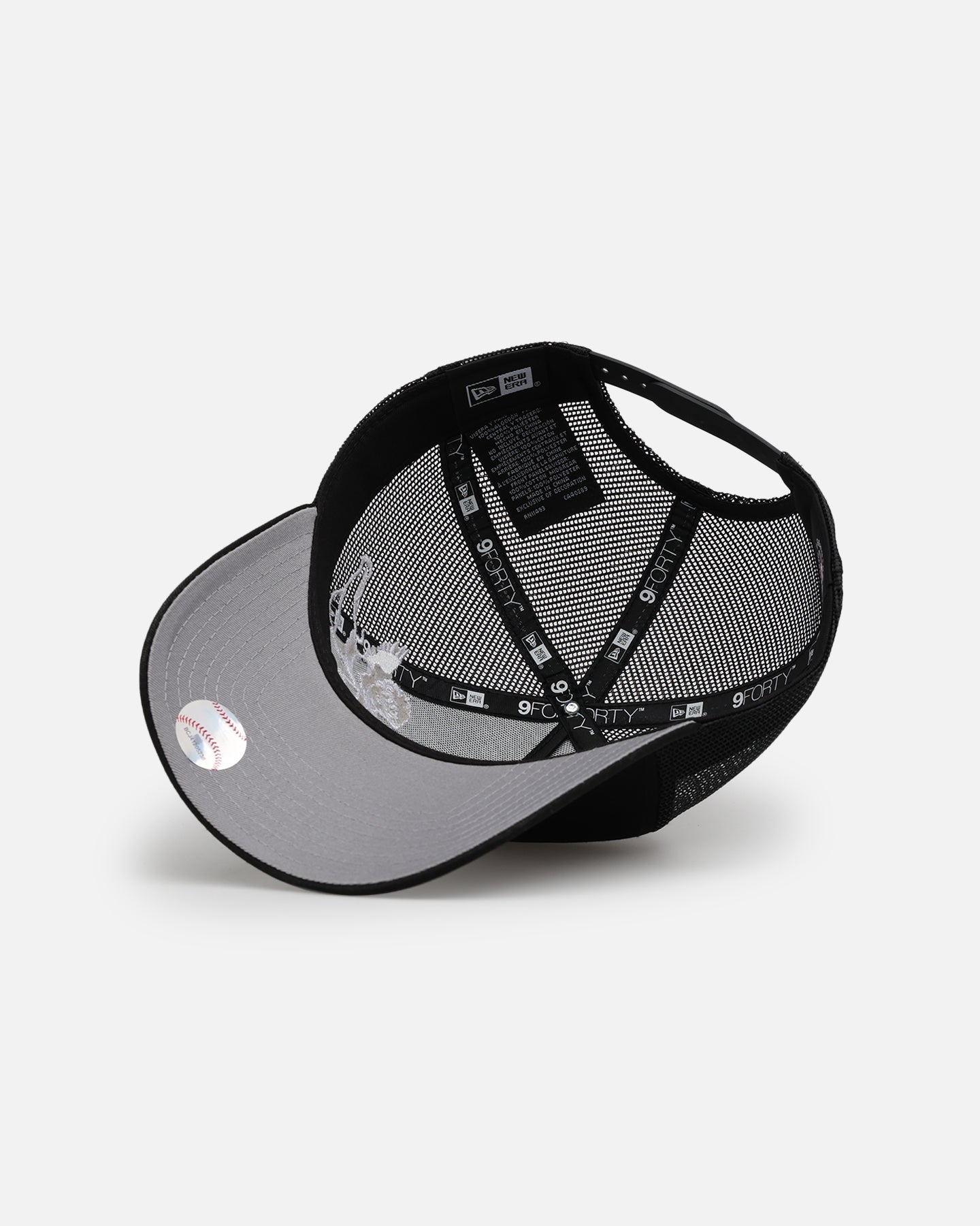 New Era Los Angeles Dodgers 'Cherub Trucker' 9FORTY A-Frame Trucker Snapback Black/White