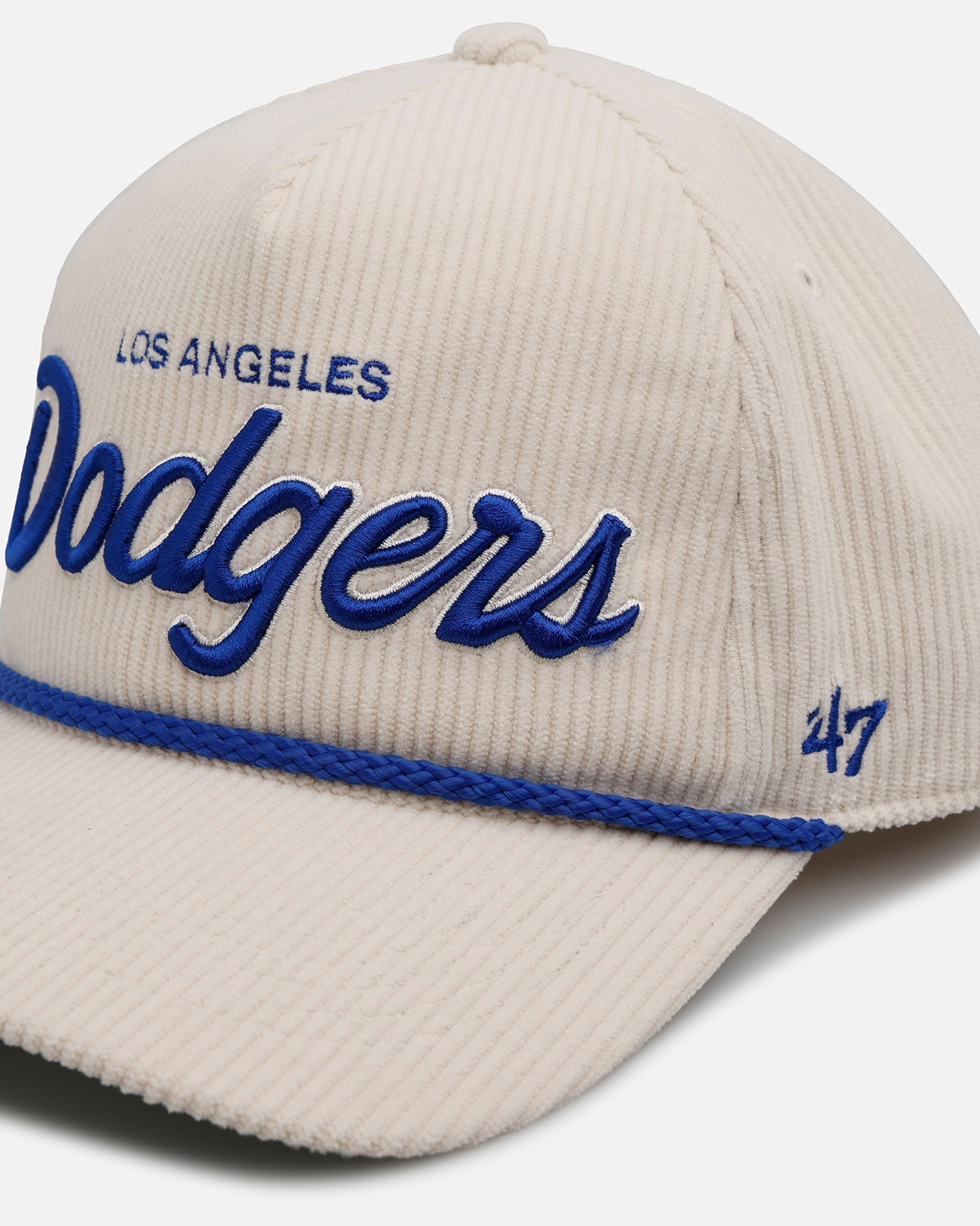 47 Brand Los Angeles Dodgers 'Natural Script' Premium Hitch Corduroy Snapback Natural