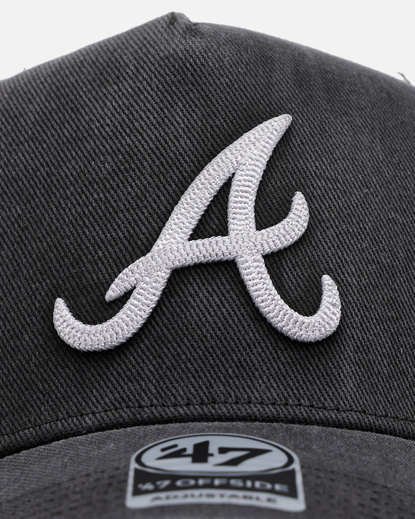 47 Brand Atlanta Braves 'Washed Black' Offside DT Snapback Washed Black
