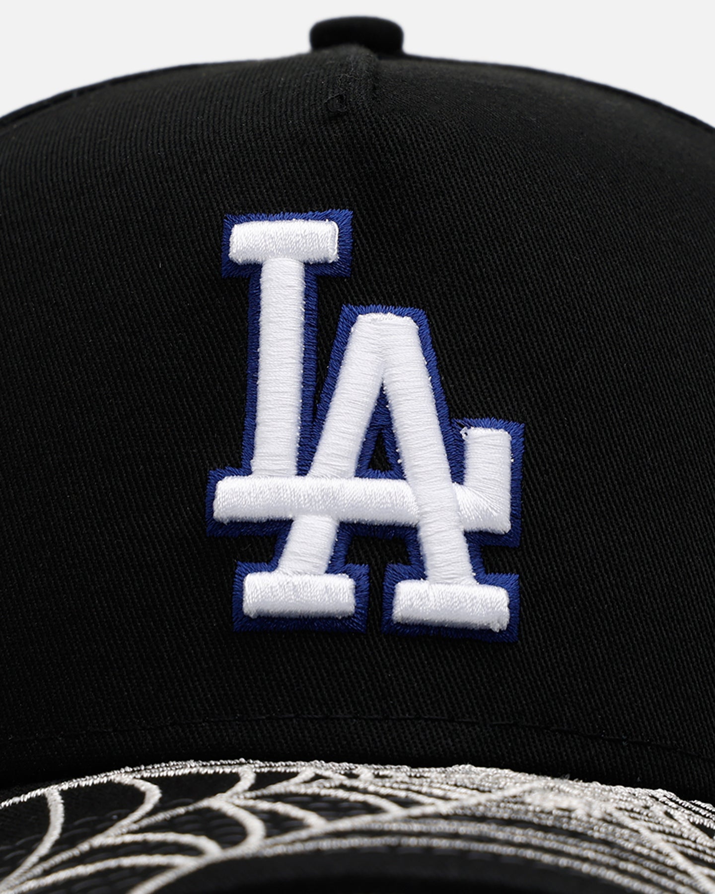 New Era Los Angeles Dodgers 'Spider Web Visor' 9FORTY A-Frame Snapback Black