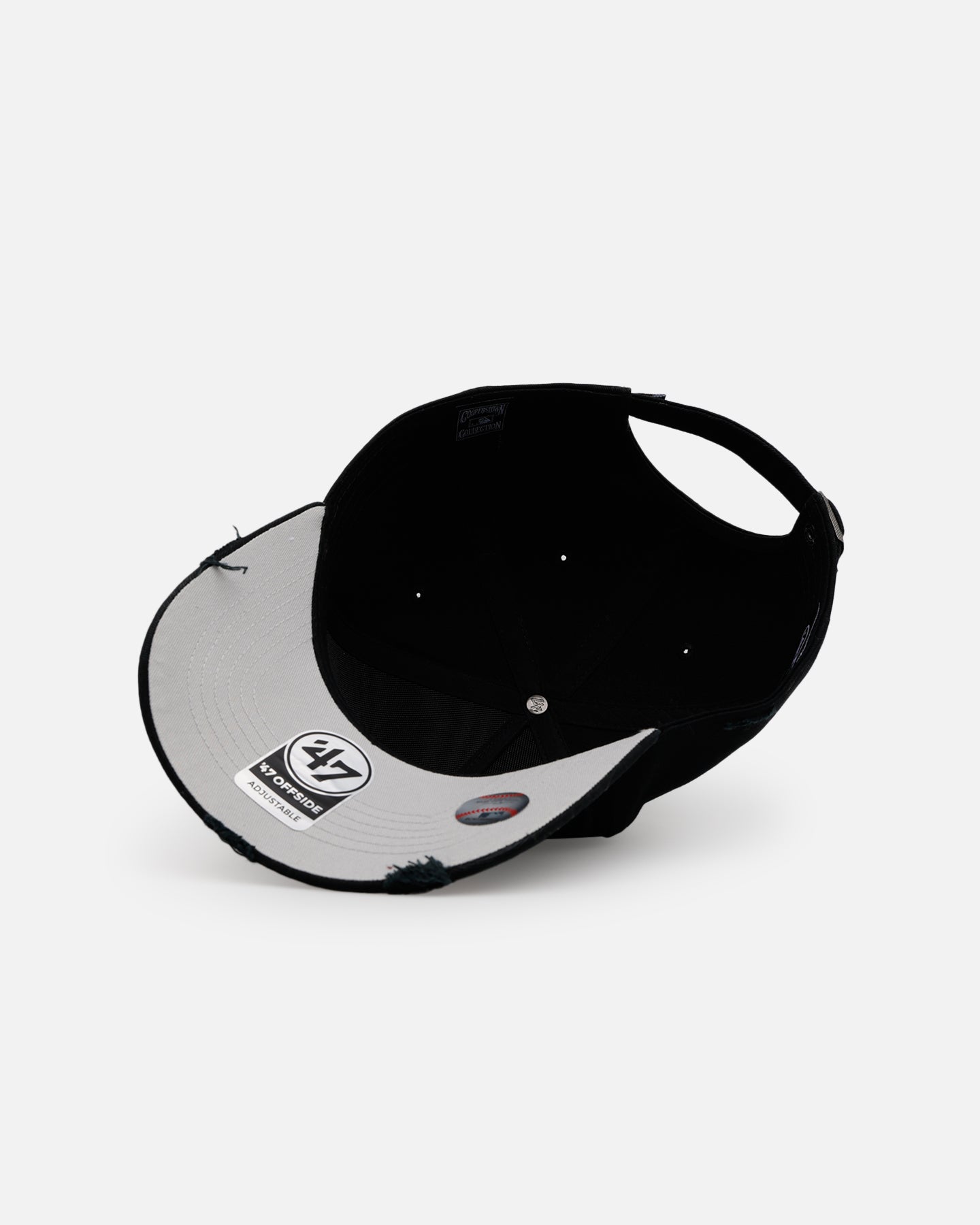 47 Brand Houston Astros 'Destruct Gothic Visor' 47 Offside Strapback Black