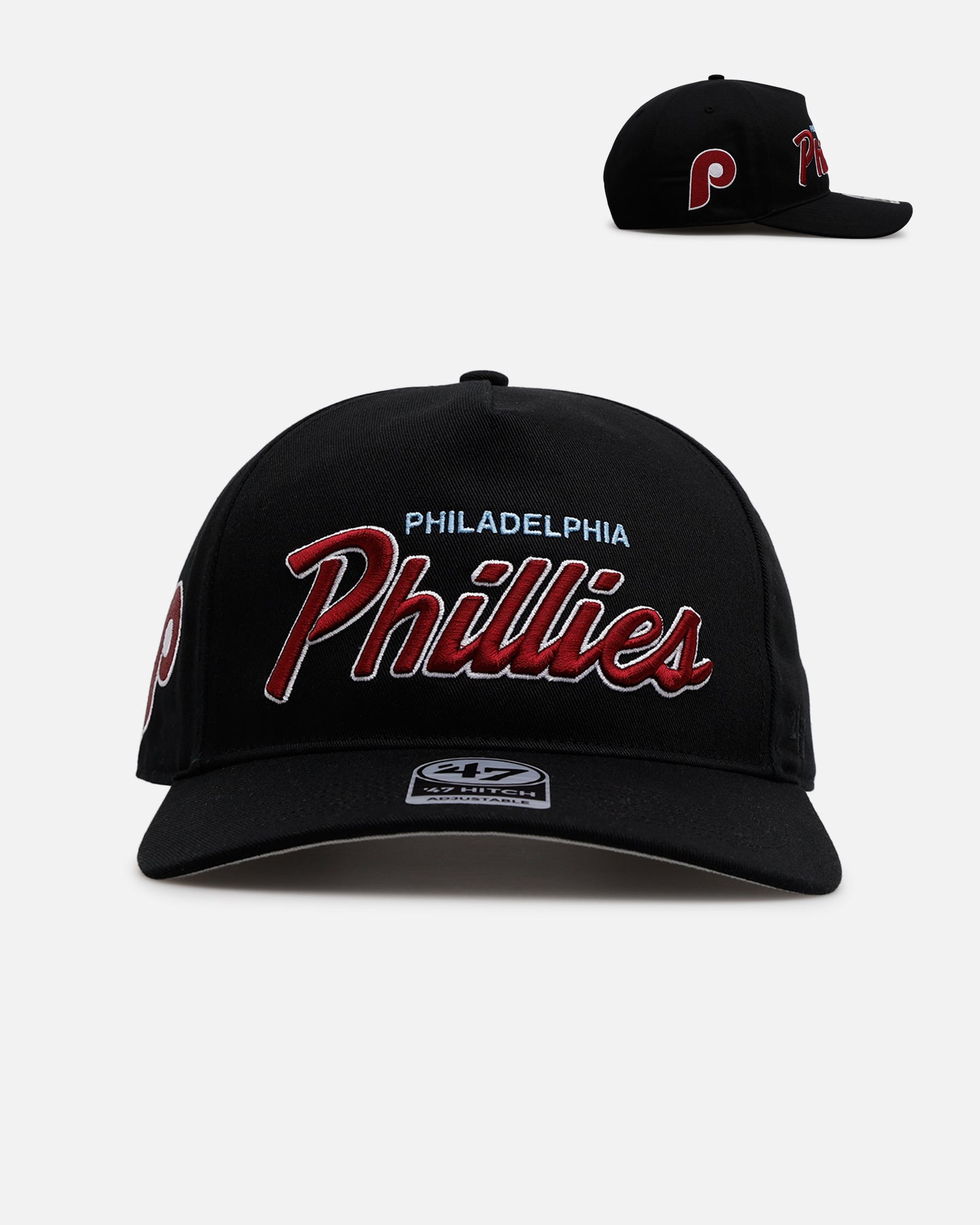 47 Brand Philadelphia Phillies 'Black Dome Script' 47 Hitch Snapback Black