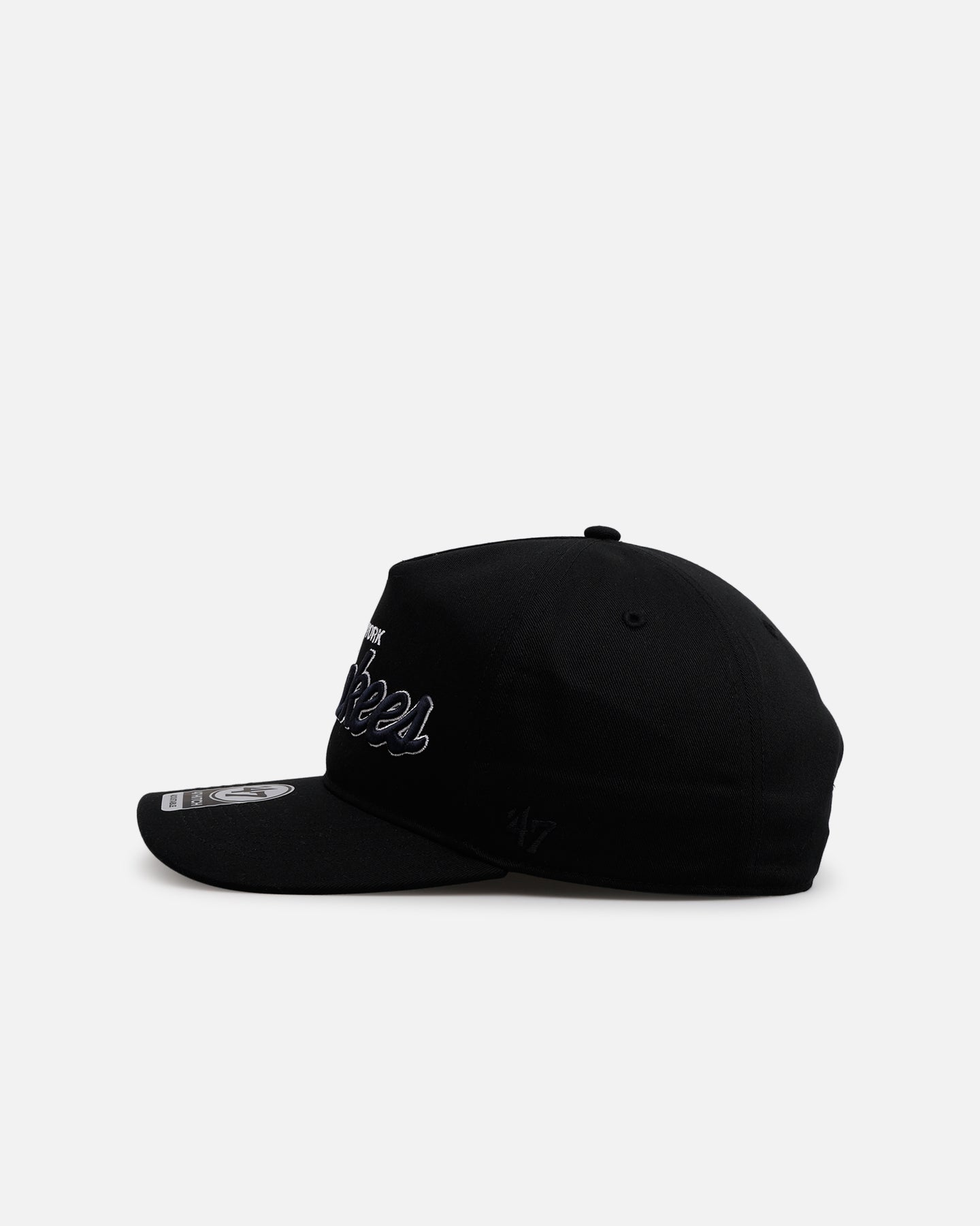 47 Brand New York Yankees 'Black Dome Script' 47 Hitch Snapback Black