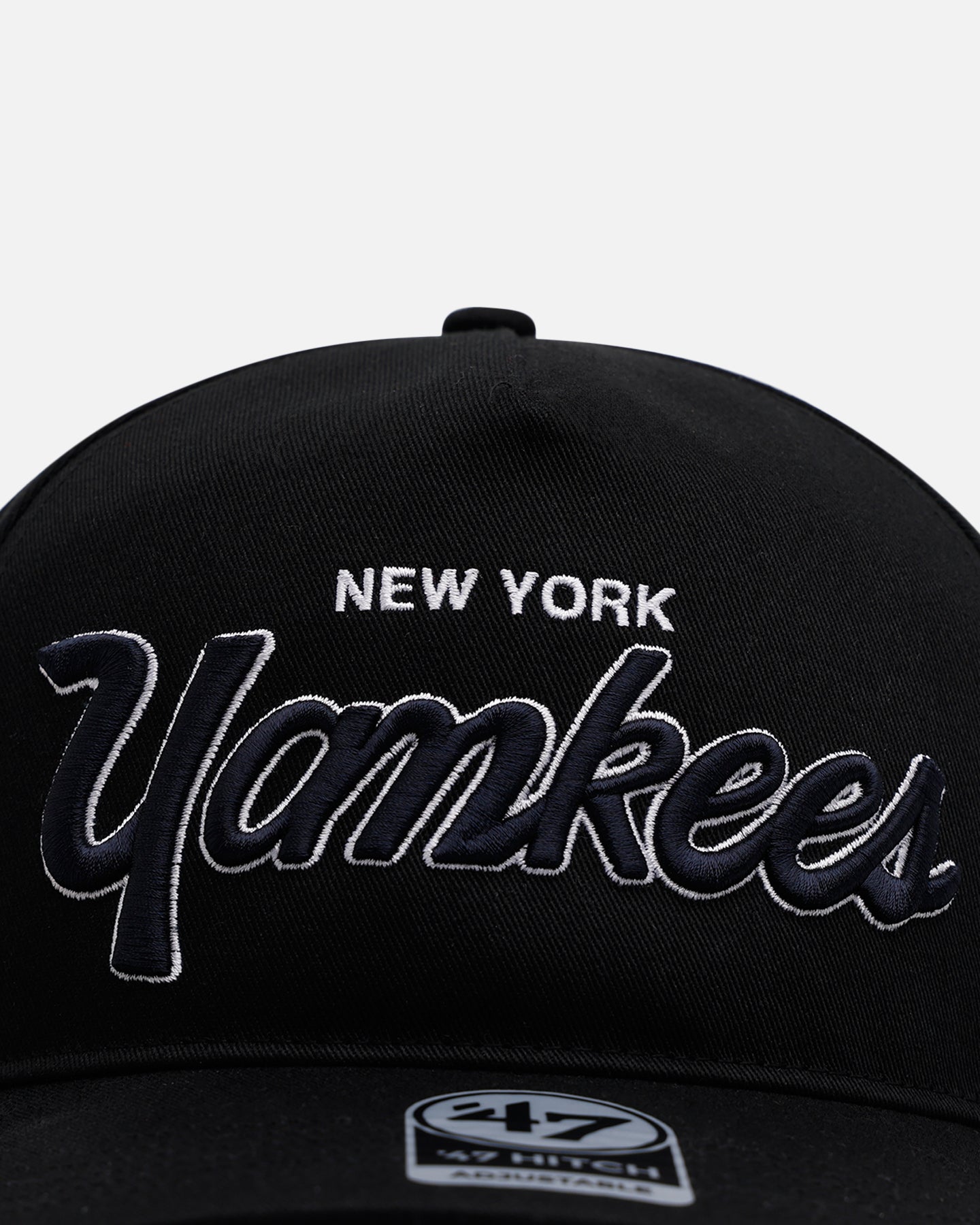 47 Brand New York Yankees 'Black Dome Script' 47 Hitch Snapback Black