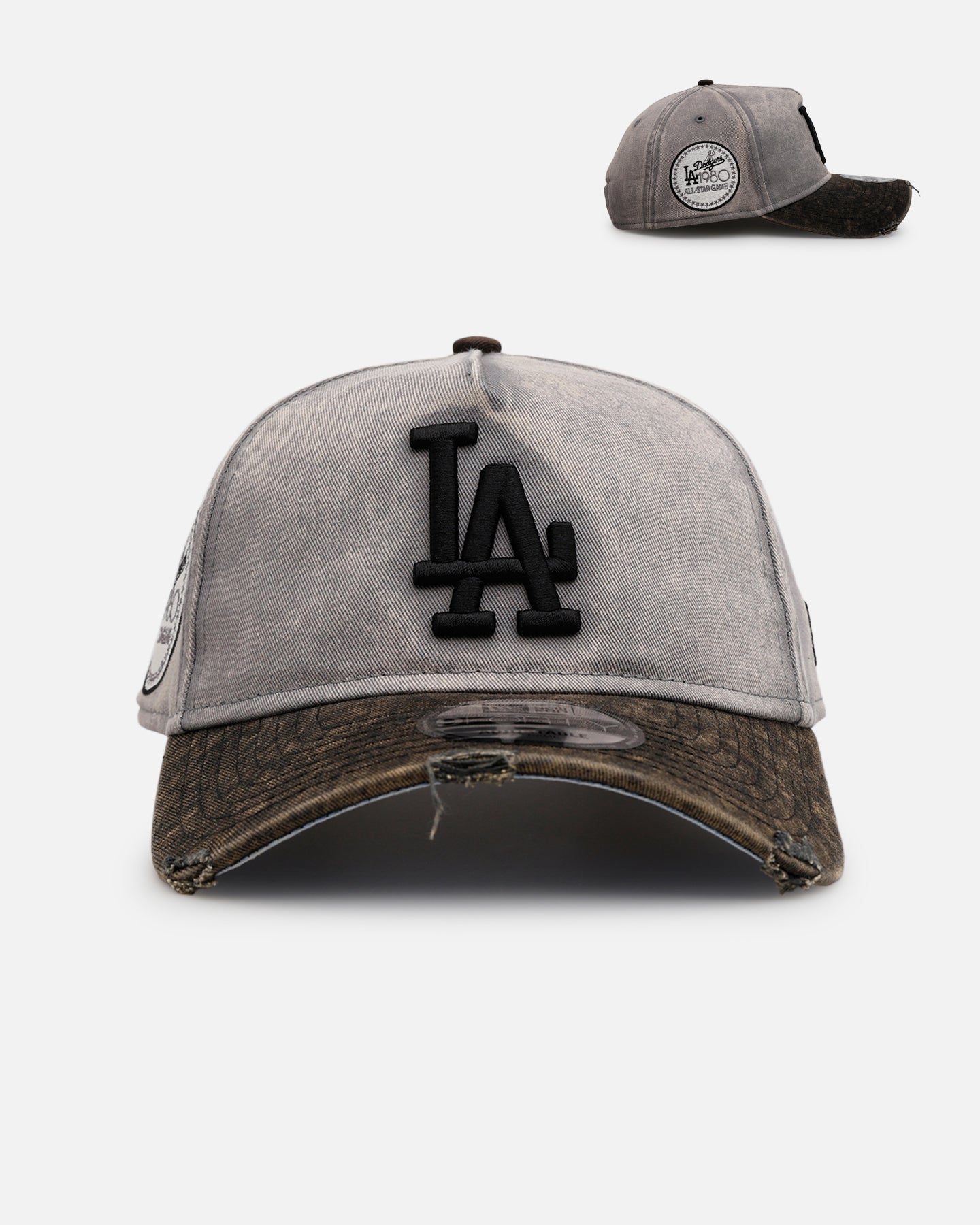 New Era Los Angeles Dodgers 'Washed Storm Gray' 9FORTY A-Frame Snapback Gray