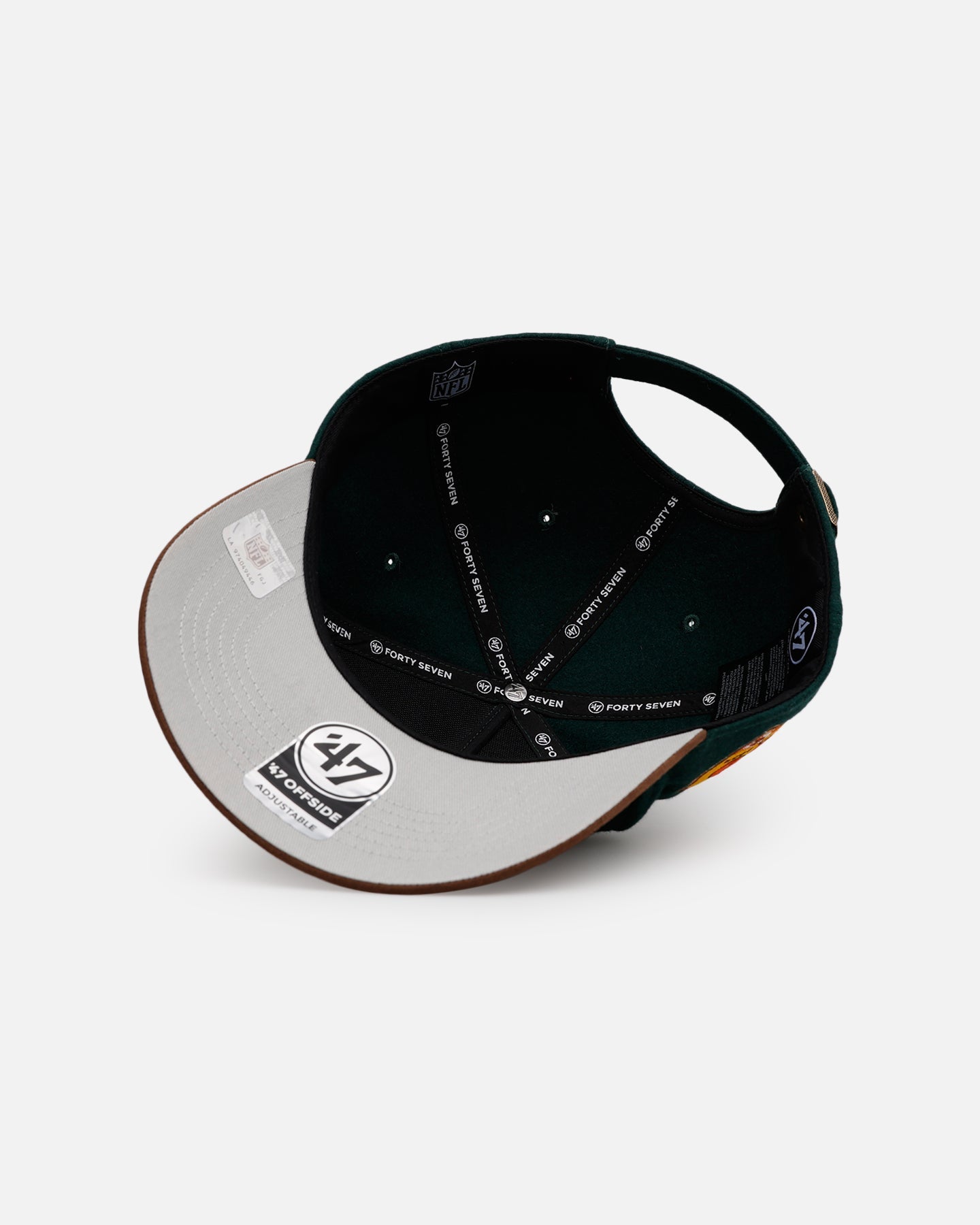 47 Brand Kansas City Chiefs 'Fall Leaves' Clean Up Strapback Green/Brown