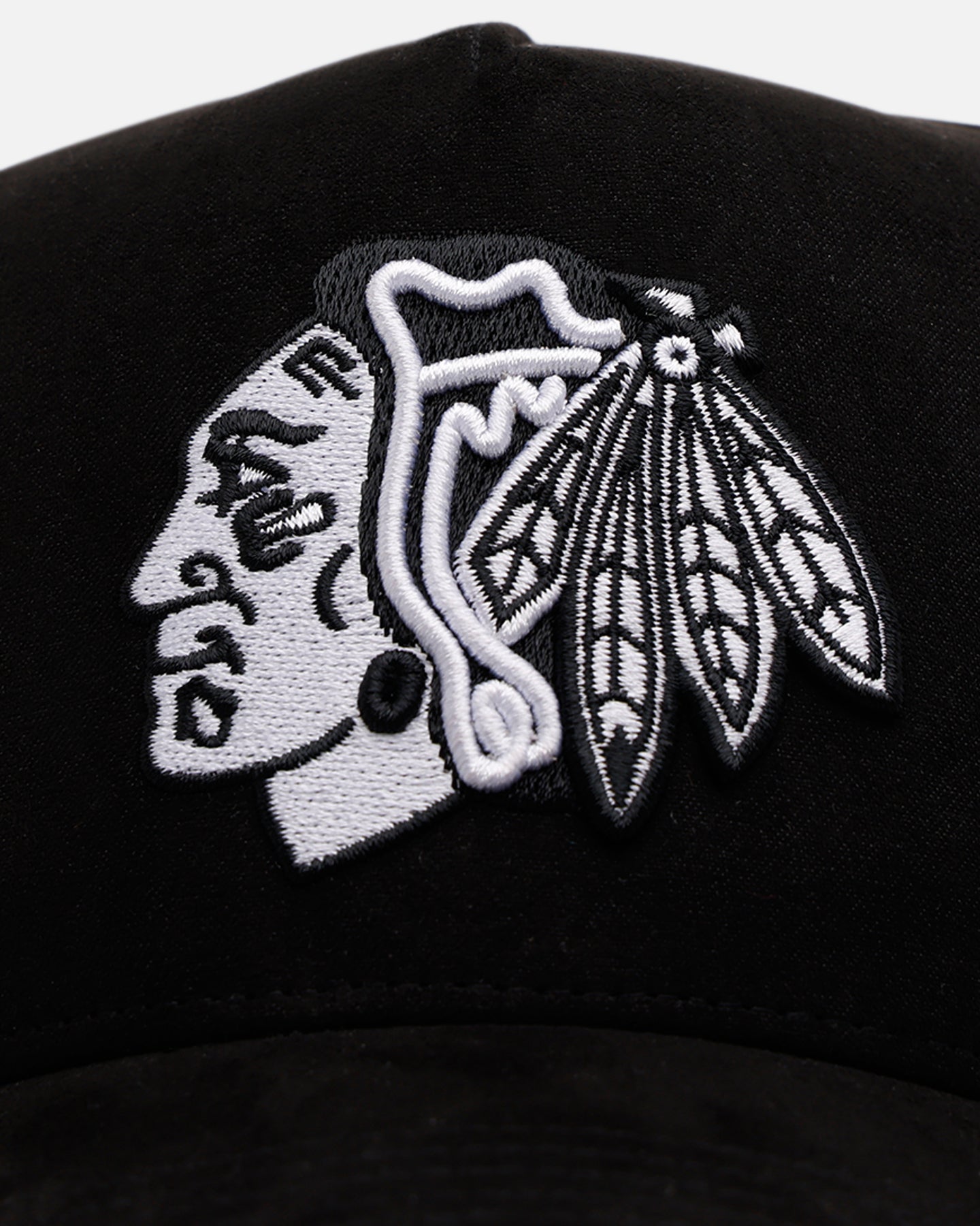 47 Brand Chicago Blackhawks 'Ultrasuede' 47 MVP Strapback Black/White