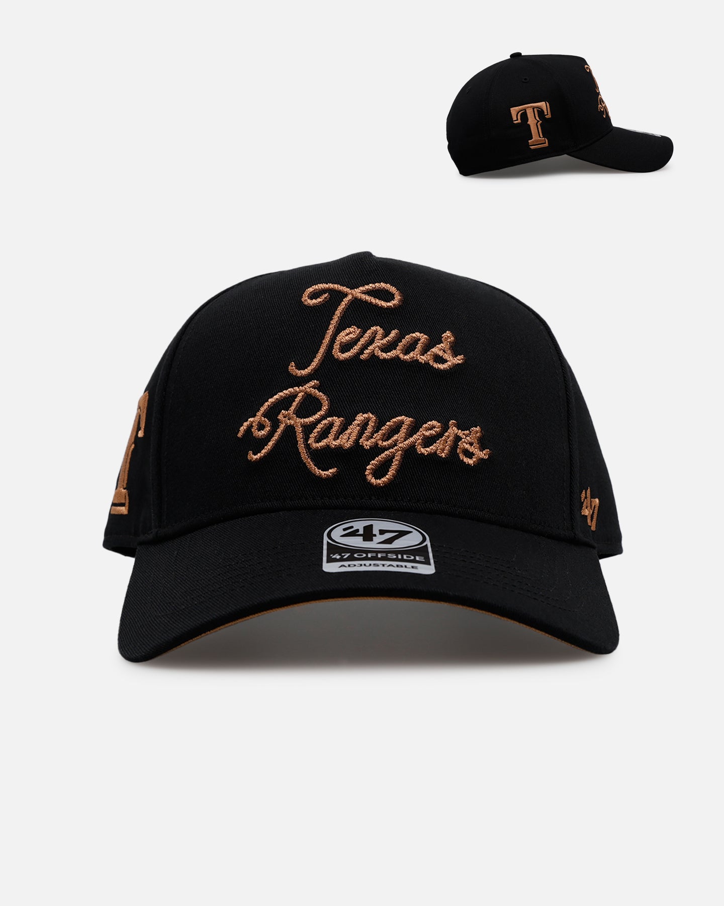 47 Brand Texas Rangers 'Round Em Up' '47 Offside Snapback Black