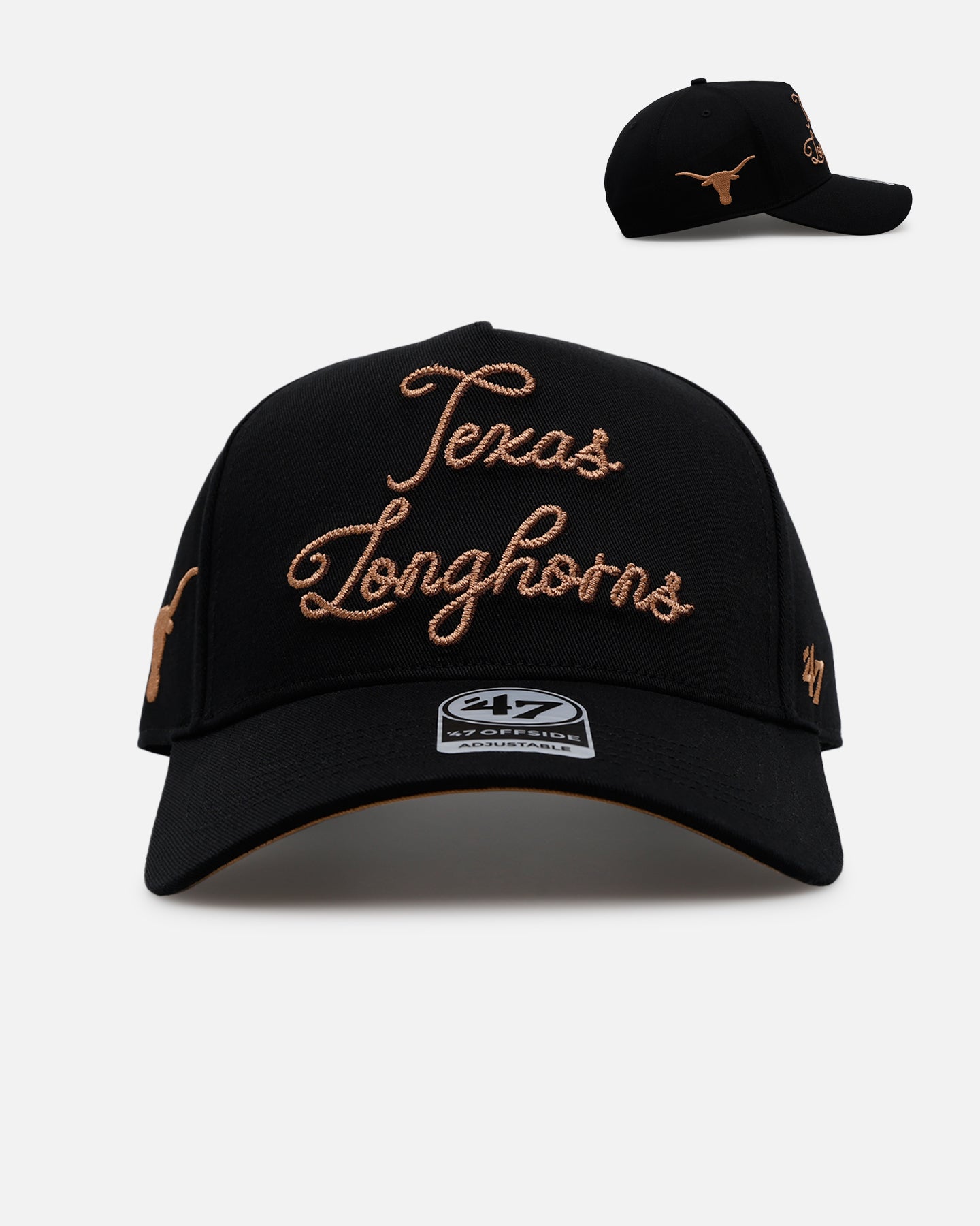 47 Brand Texas Longhorns 'Round Em Up' '47 Offside Snapback Black