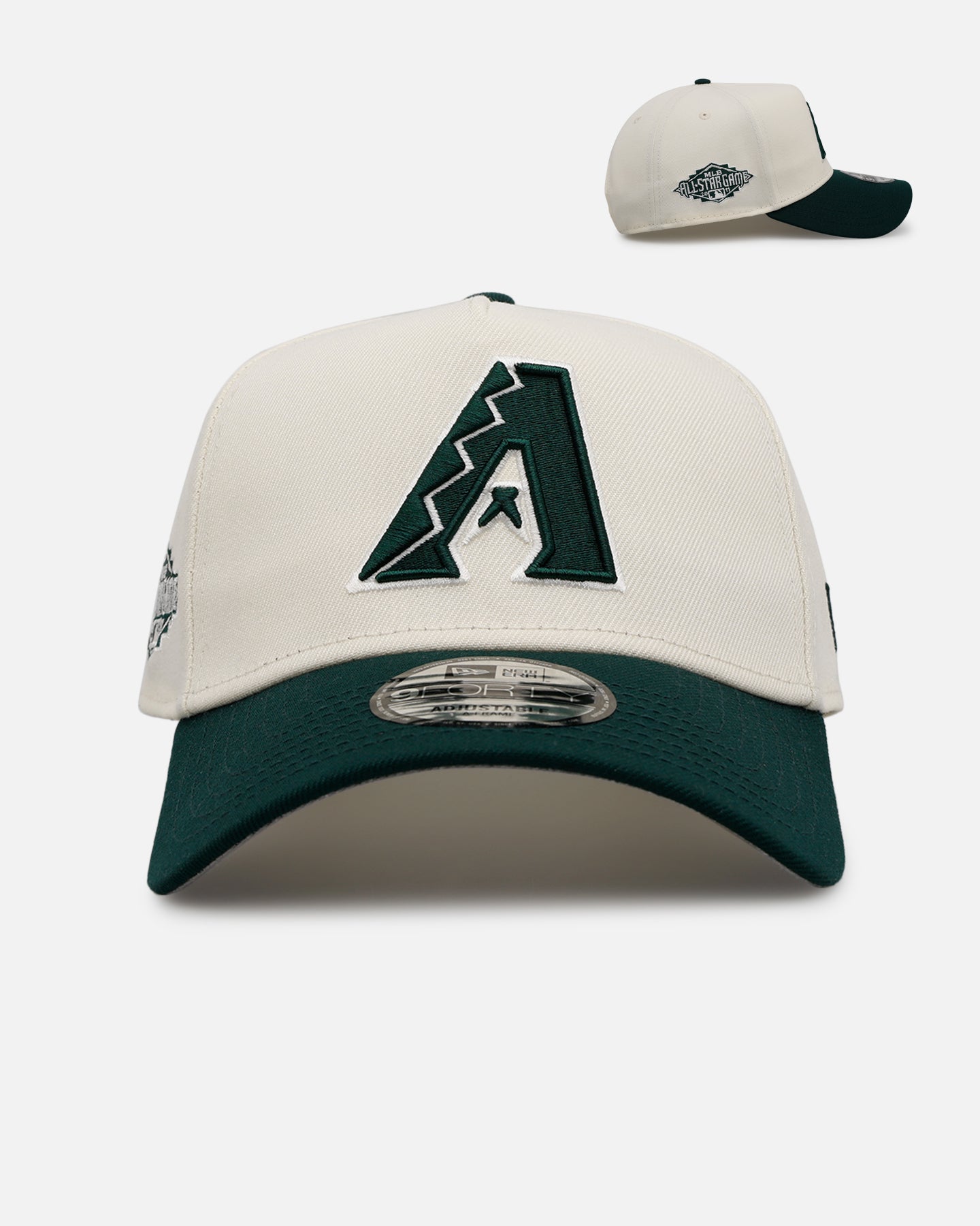 New Era Arizona Diamondbacks 'Evergreen 2.0' 9FORTY A-Frame Snapback Chrome/Dark Green