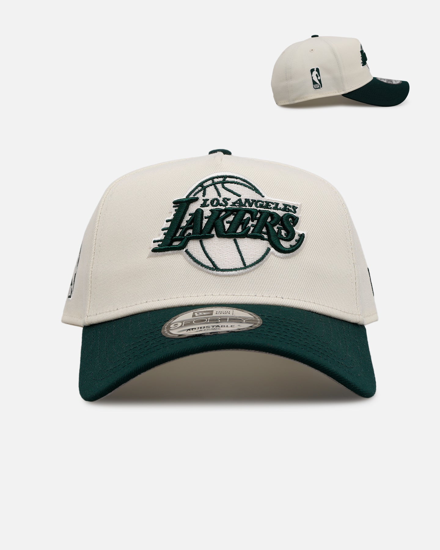 New Era Los Angeles Lakers 'Evergreen 2.0' 9FORTY A-Frame Snapback Chrome/Dark Green