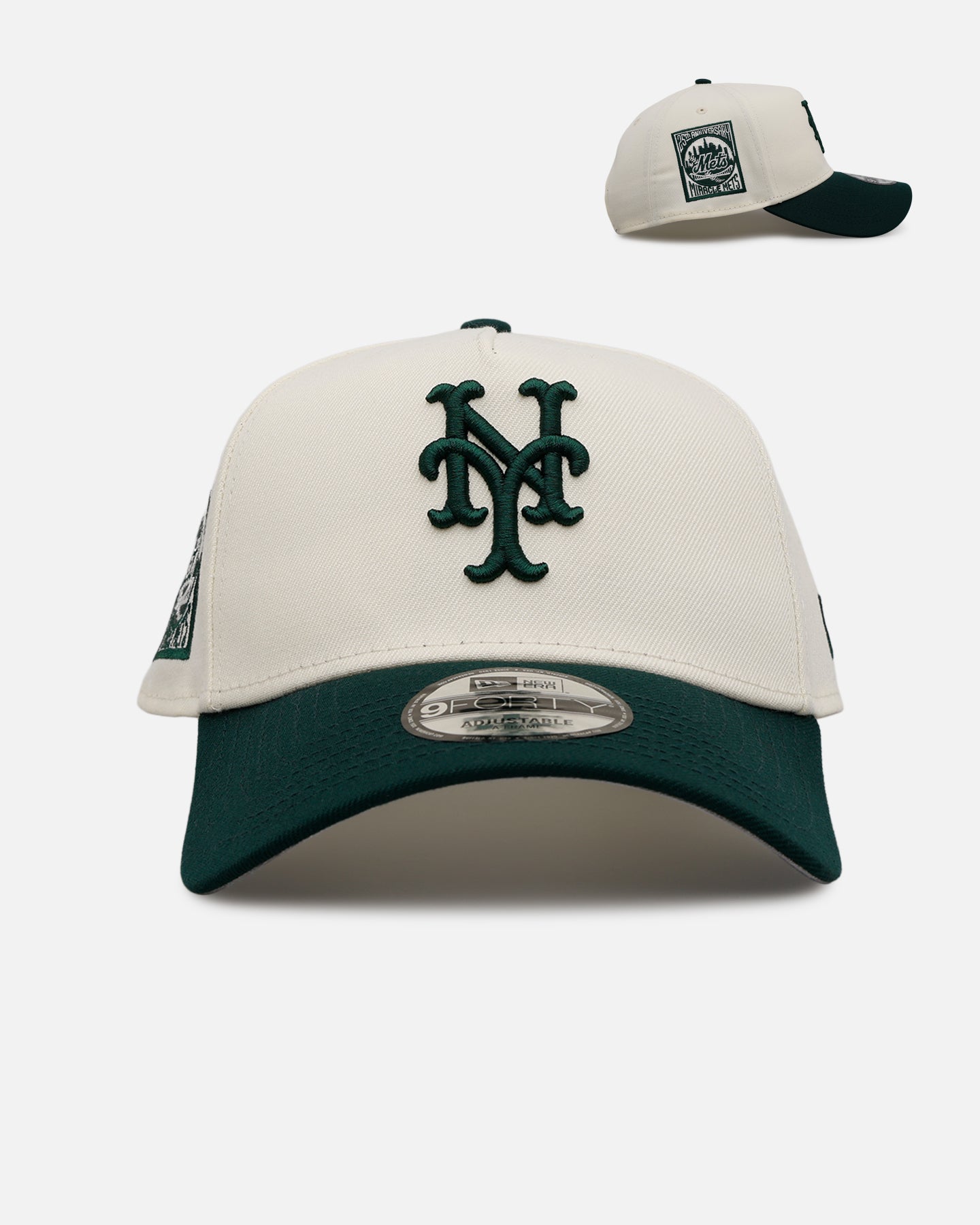 New Era New York Mets 'Evergreen 2.0' 9FORTY A-Frame Snapback Chrome/Dark Green