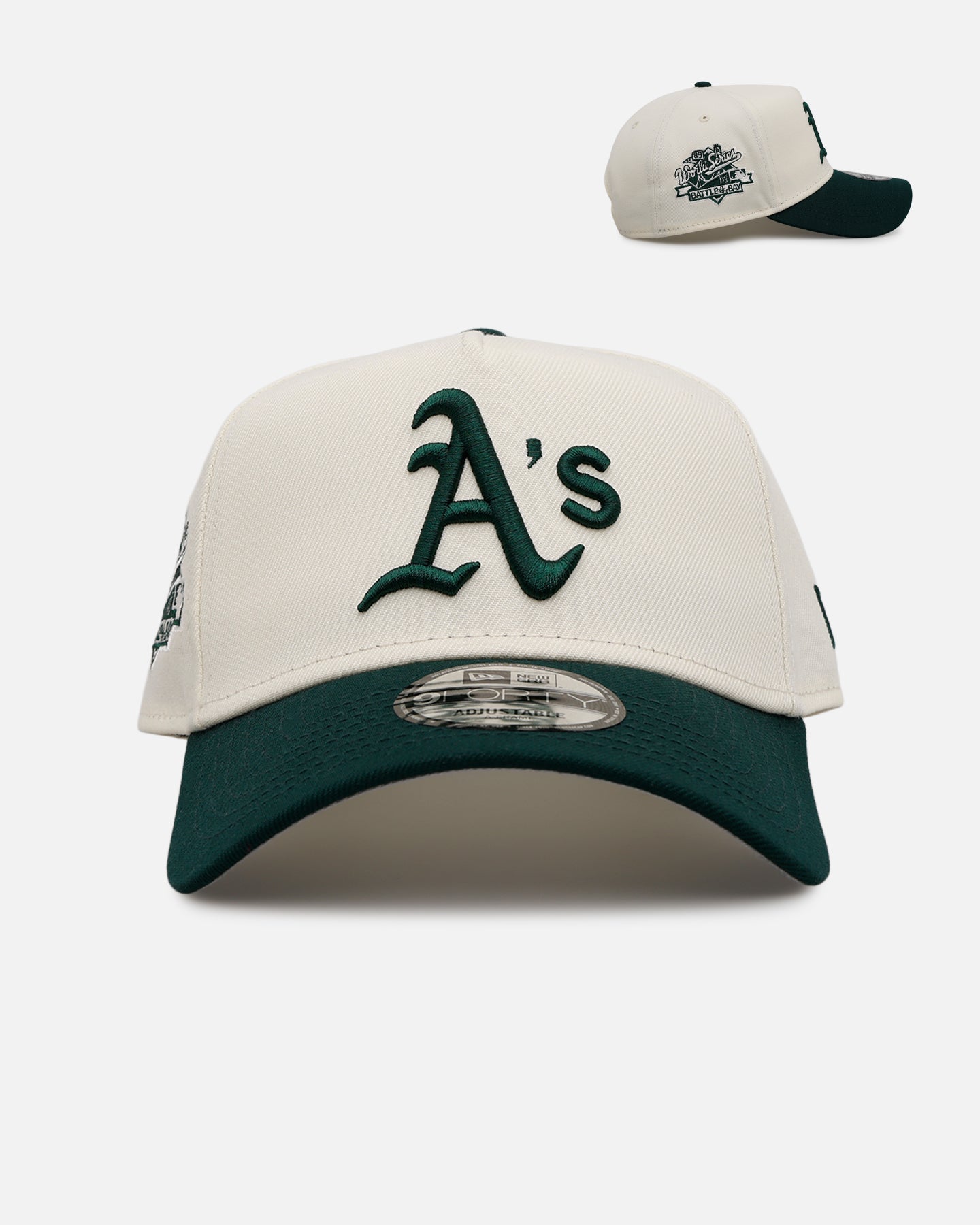 New Era Oakland Athletics 'Evergreen 2.0' 9FORTY A-Frame Snapback Chrome/Dark Green