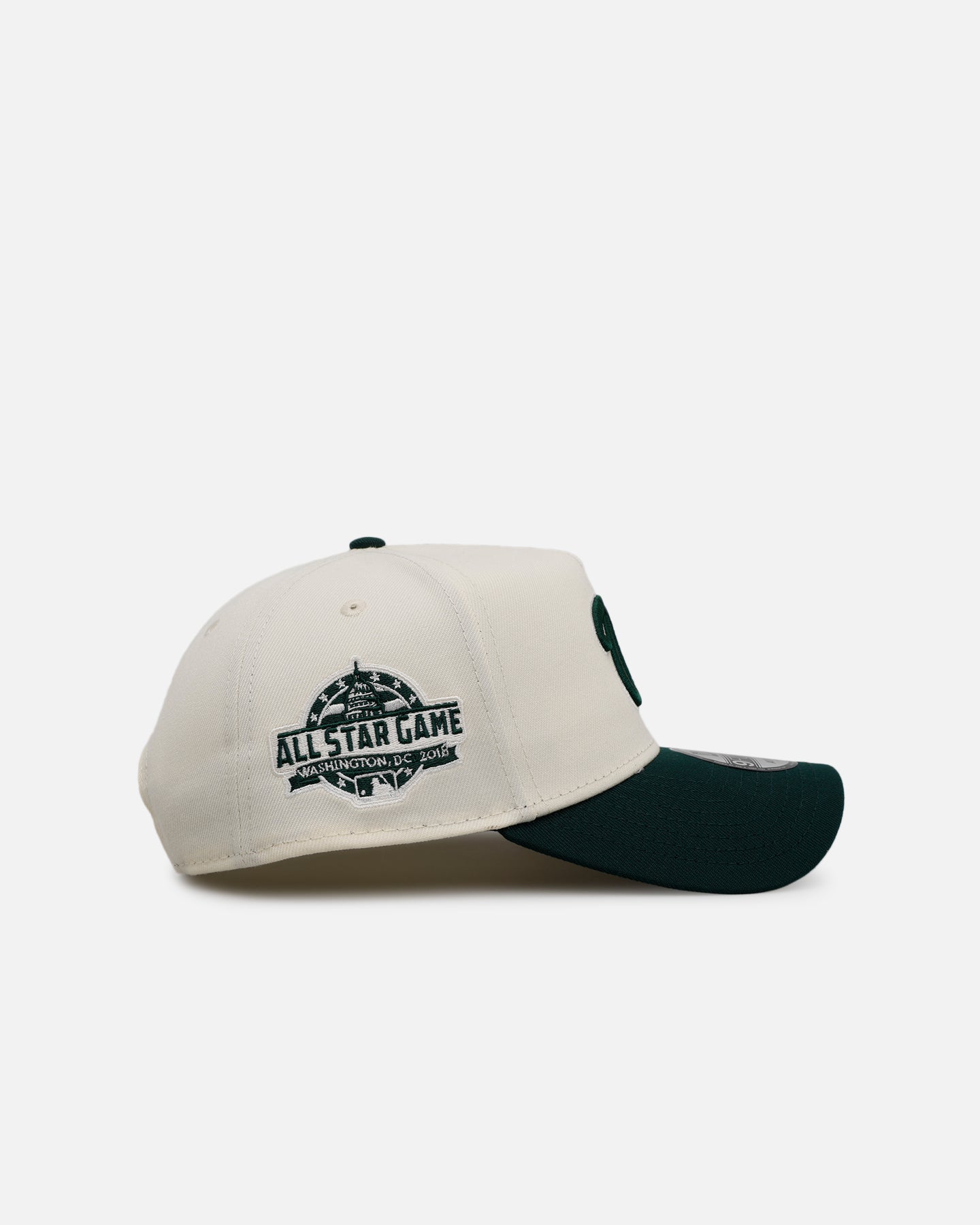 New Era Washington Nationals 'Evergreen' 9FORTY A-Frame Snapback Chrome/Dark Green