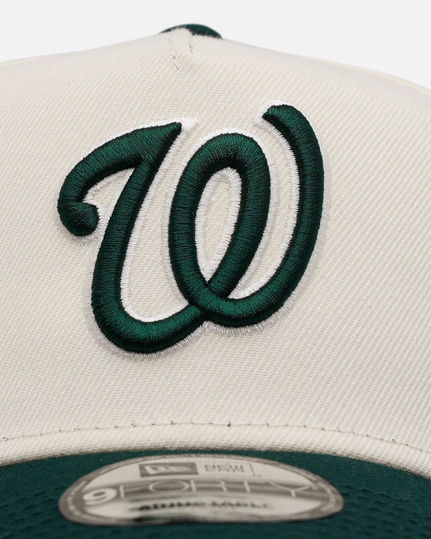 New Era Washington Nationals 'Evergreen' 9FORTY A-Frame Snapback Chrome/Dark Green