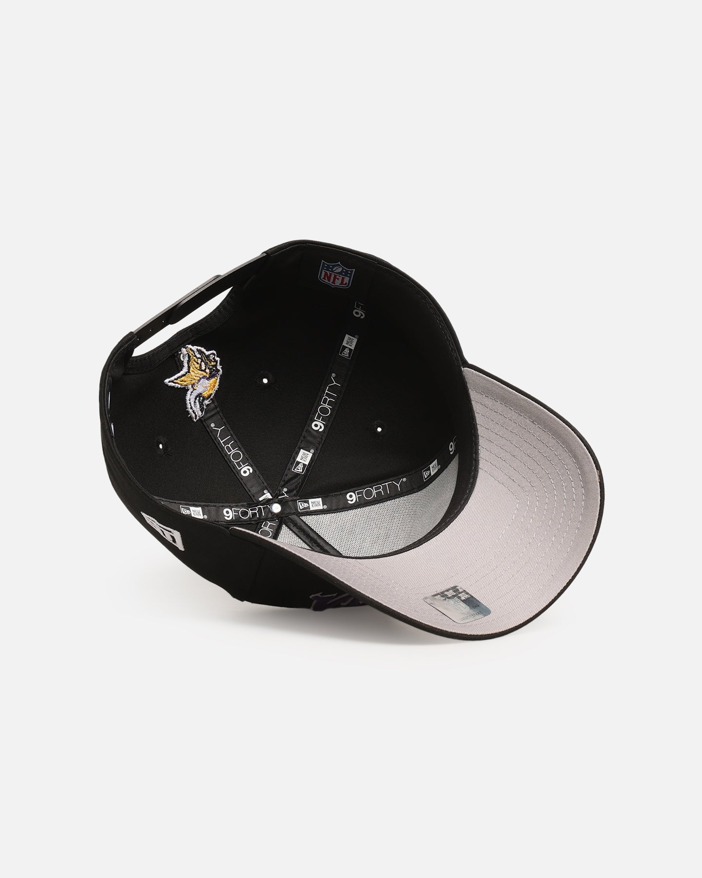New Era Minnesota Vikings 'Upside Down Logo' 9FORTY A-Frame Snapback Black