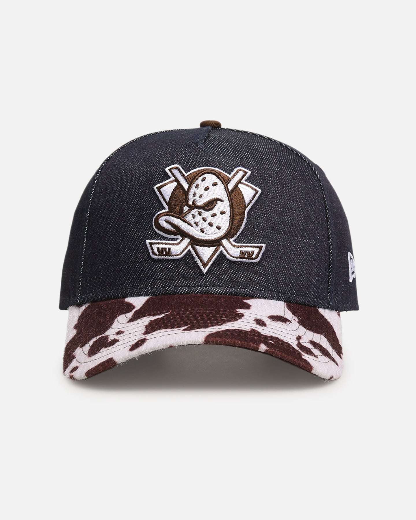 New Era Anaheim Ducks 'Denim Cowhide' 9FORTY A-Frame Snapback Navy