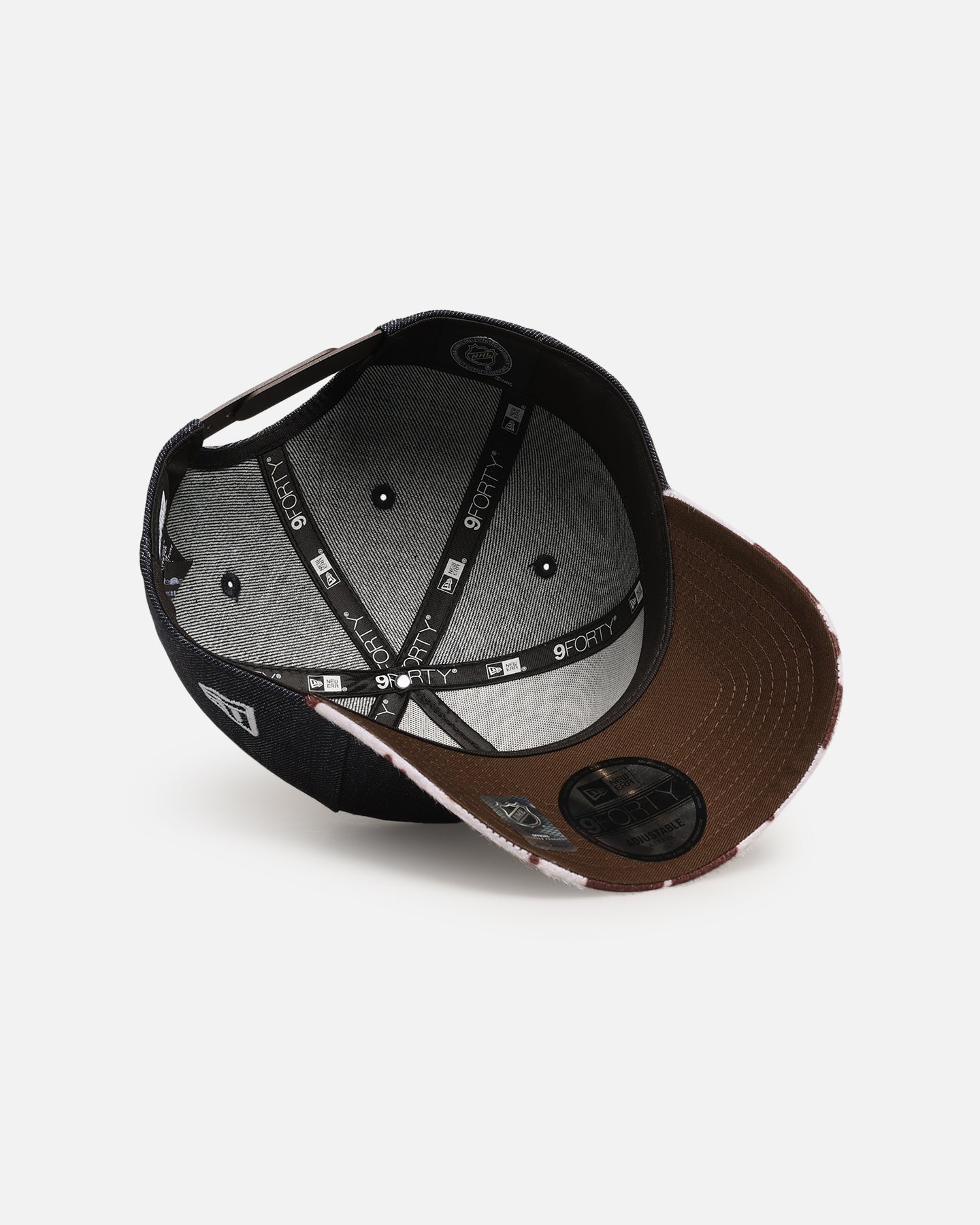 New Era Anaheim Ducks 'Denim Cowhide' 9FORTY A-Frame Snapback Navy