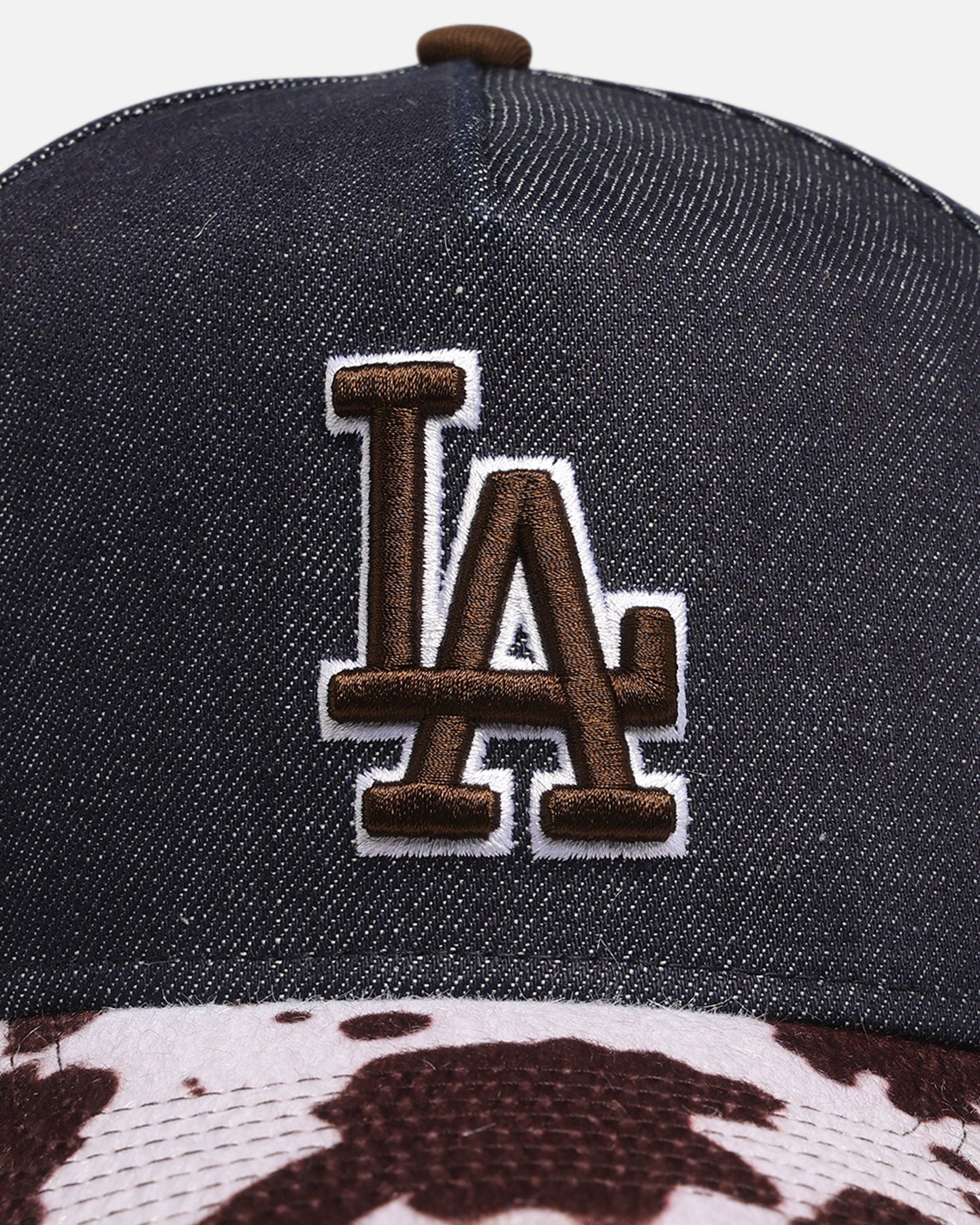 New Era Los Angeles Dodgers 'Denim Cowhide' 9FORTY A-Frame Snapback Navy