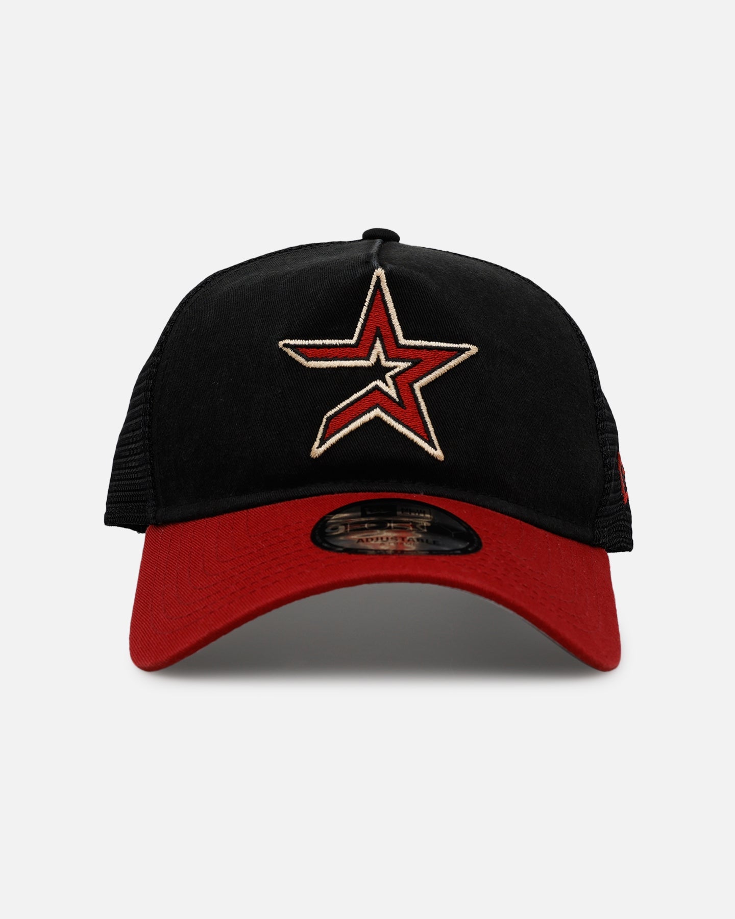 New Era Houston Astros 'Washed Truckers' 9FORTY A-Frame Trucker Snapback Official Team Color