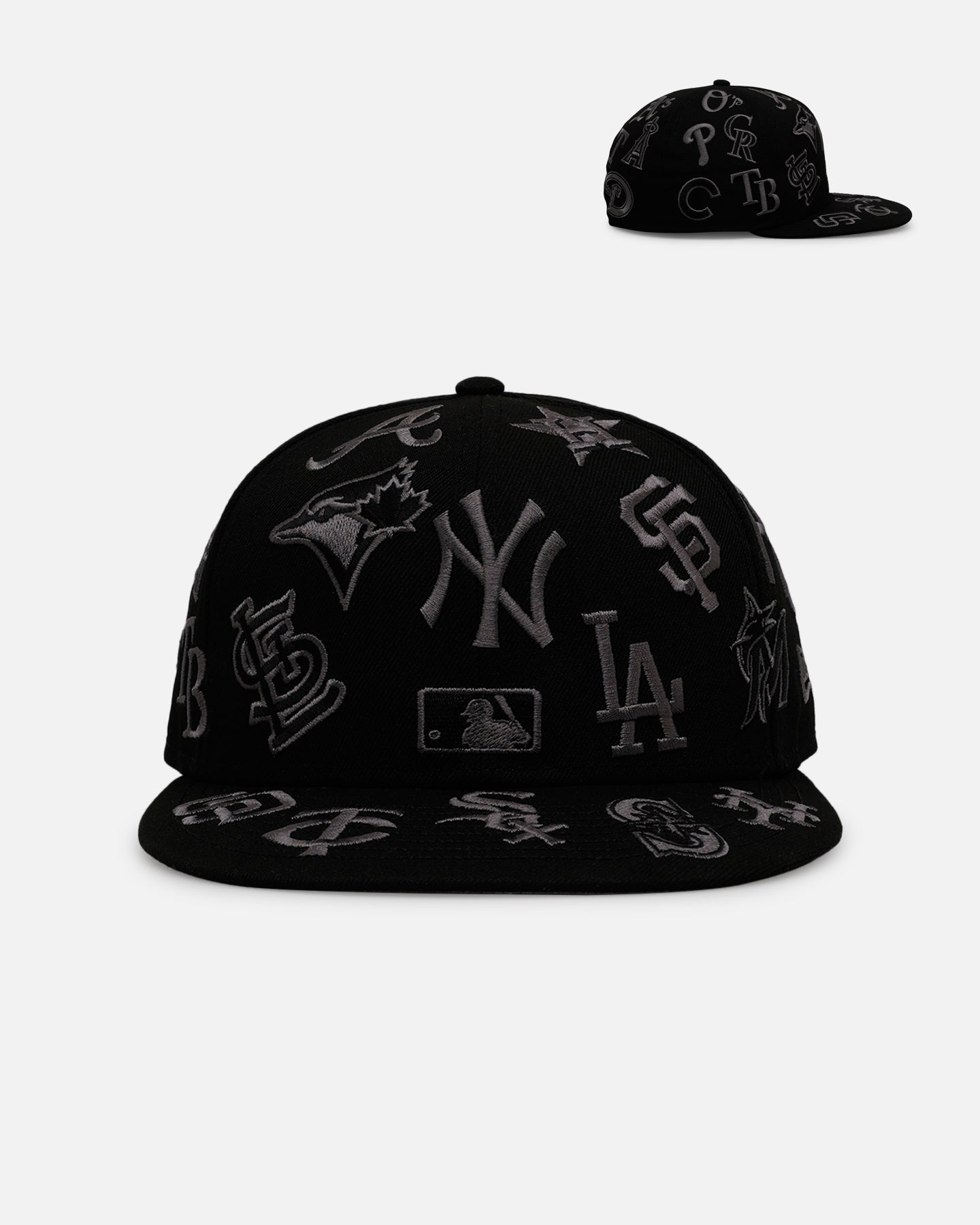 New Era MLB All Over Stealth 59FIFTY Fitted Black/Charcoal