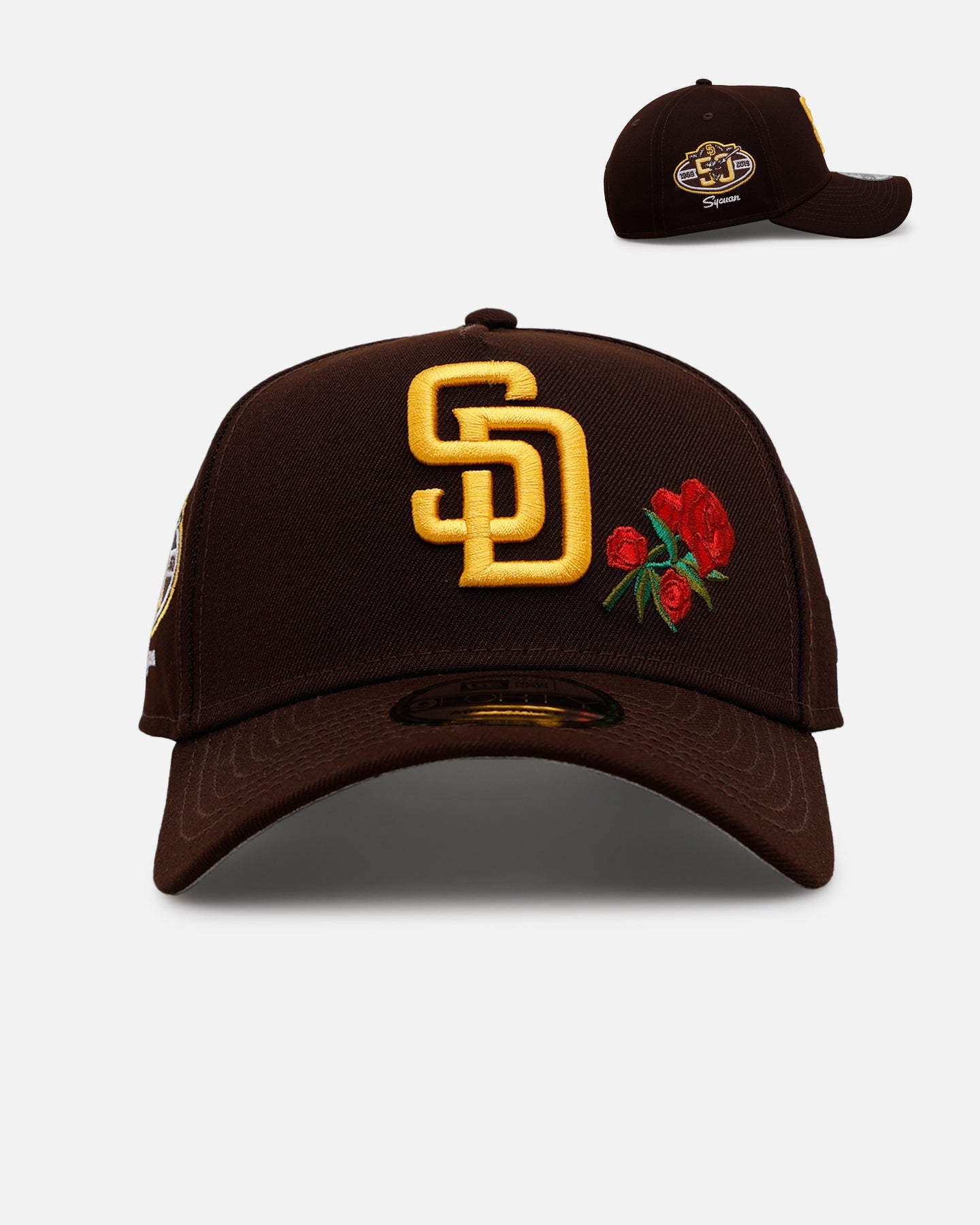 New Era San Diego Padres 'Rose Emblem' 9FORTY A-Frame Snapback Official Team Color