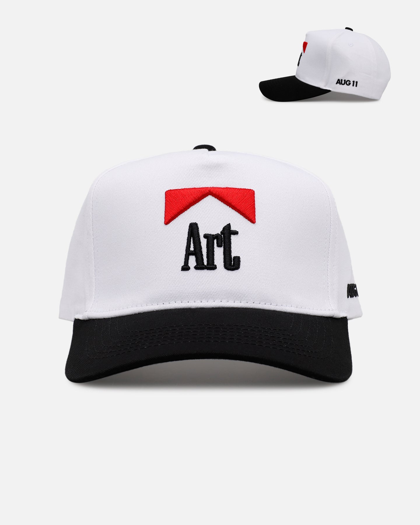 Aug11 Art Snapback White/Black