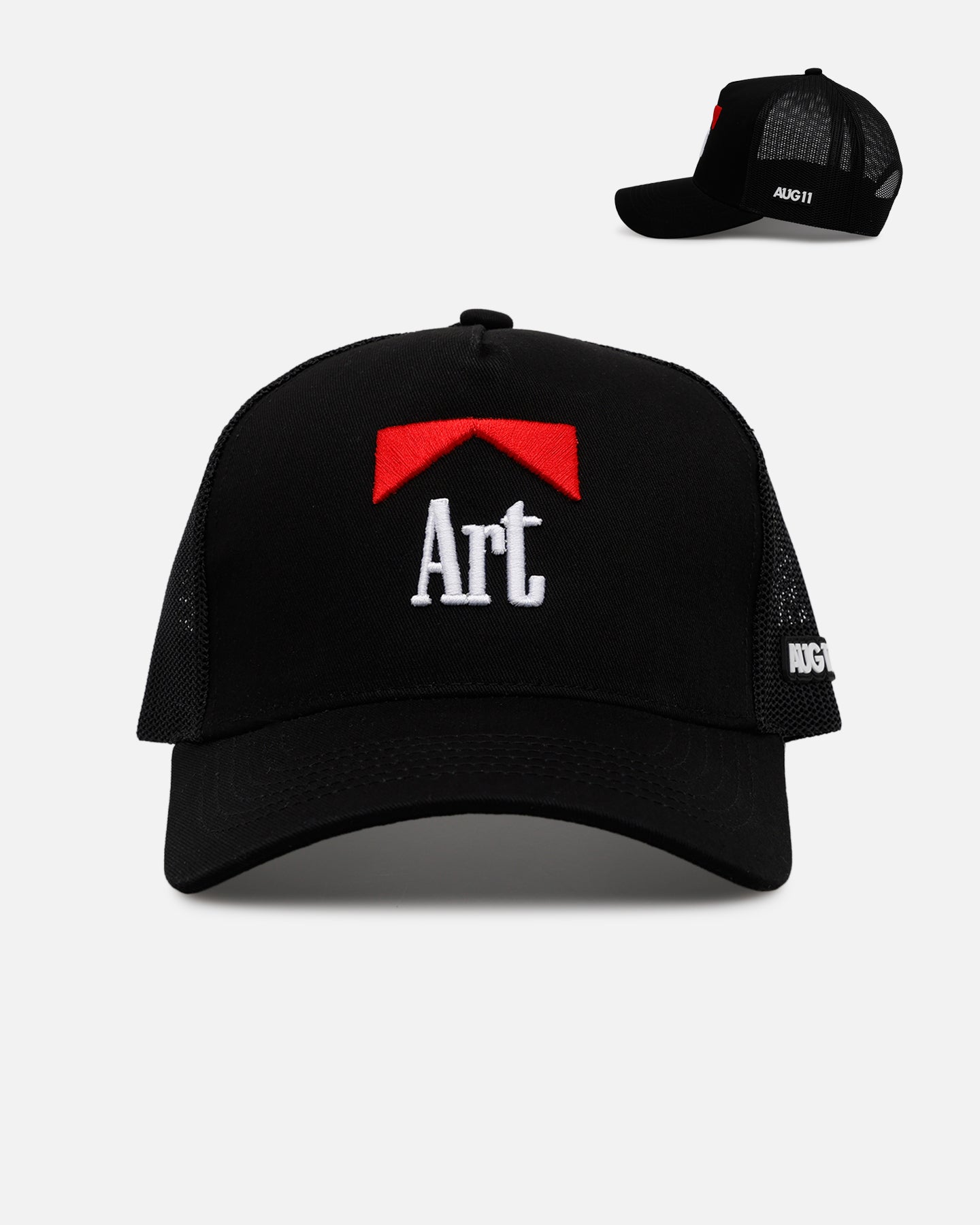 Aug11 Art Trucker Snapback Black