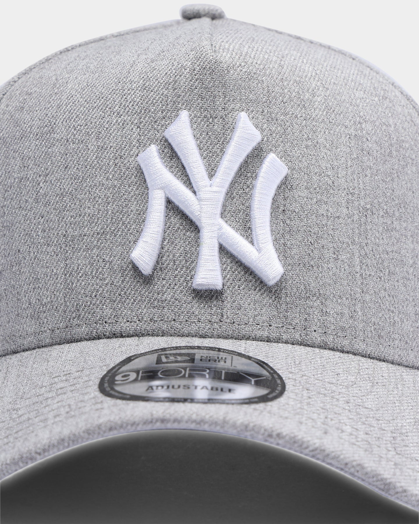 New Era New York Yankees 9FORTY A-Frame Snapback Heather Grey