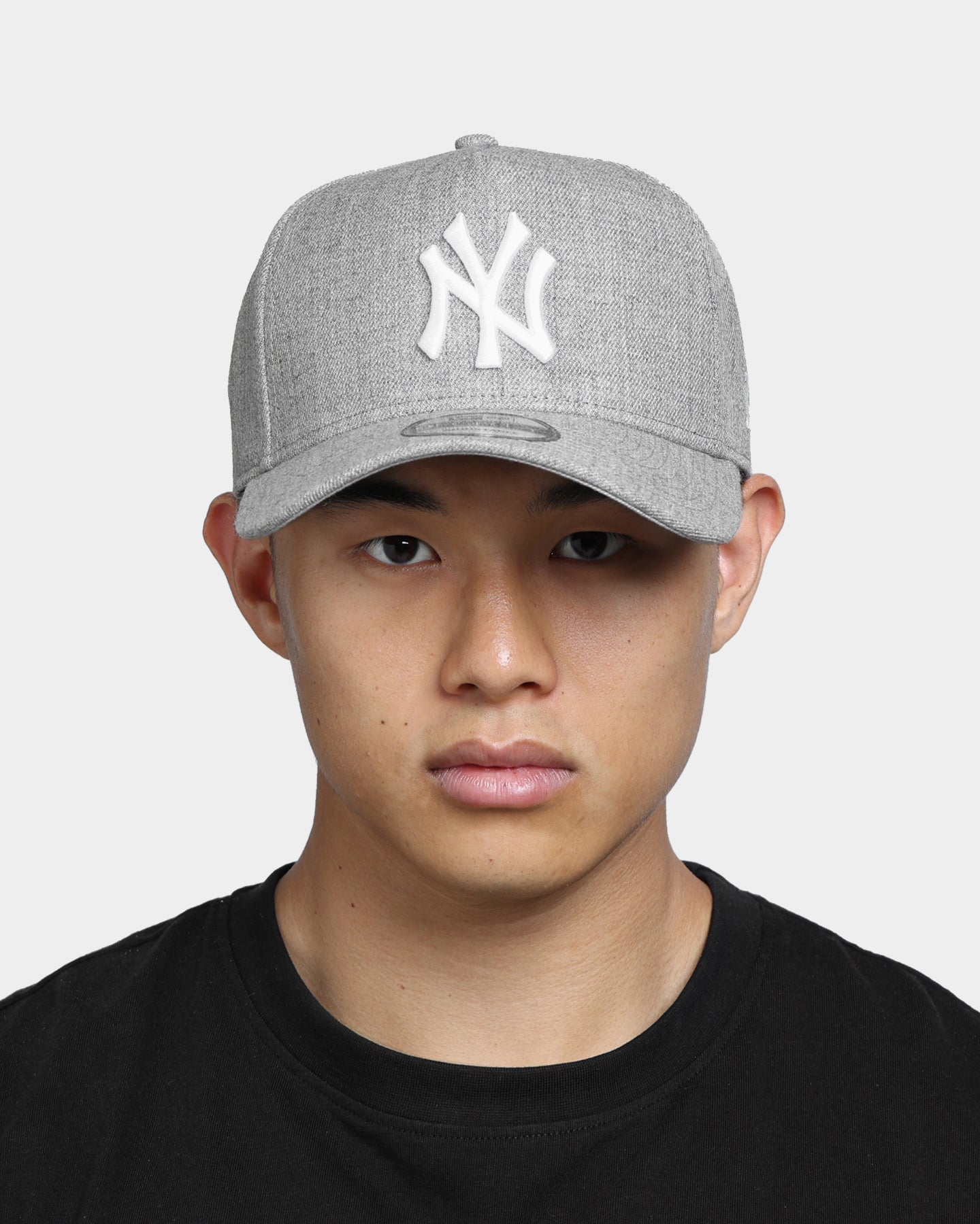 New Era New York Yankees 9FORTY A-Frame Snapback Heather Grey