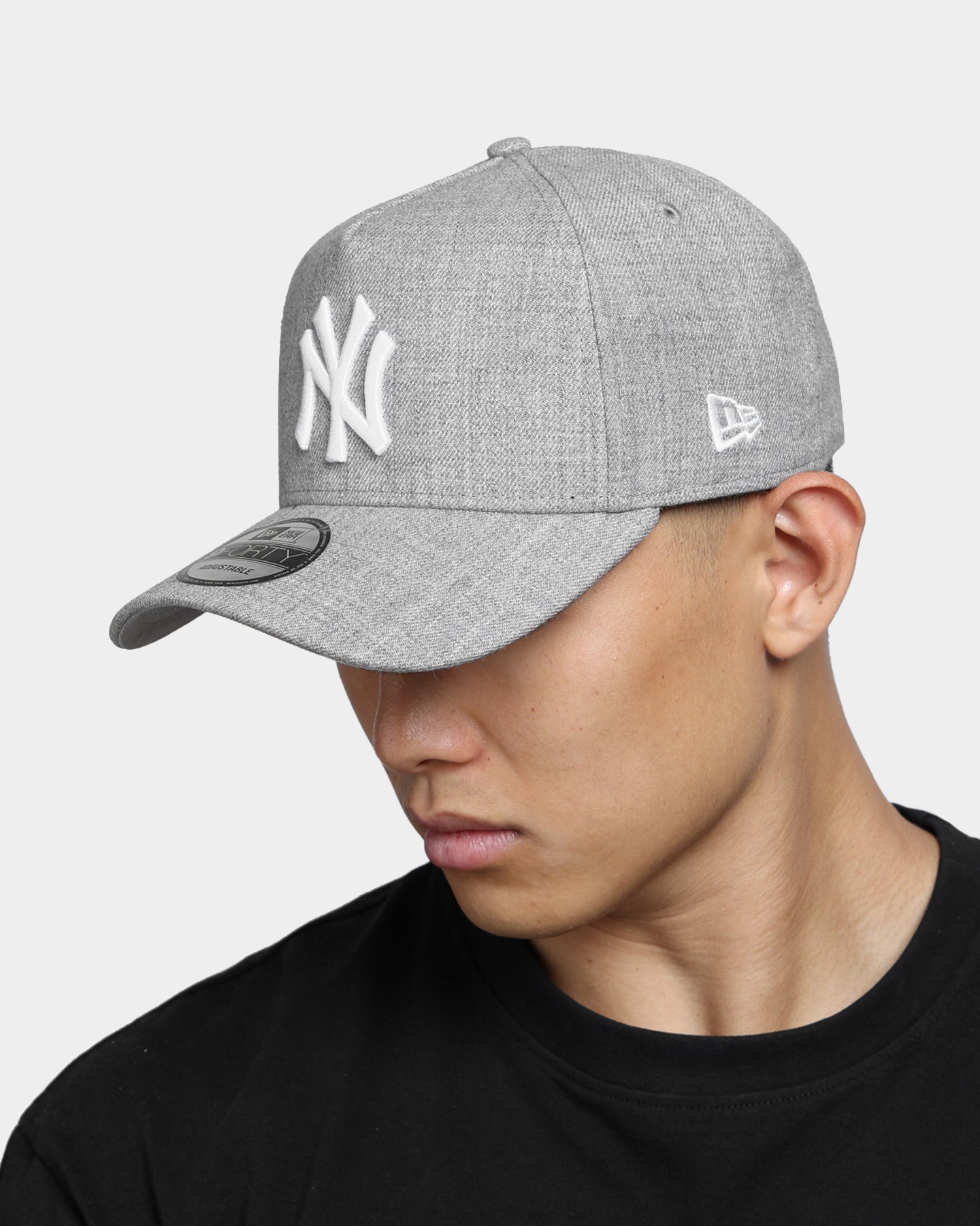 New Era New York Yankees 9FORTY A-Frame Snapback Heather Grey