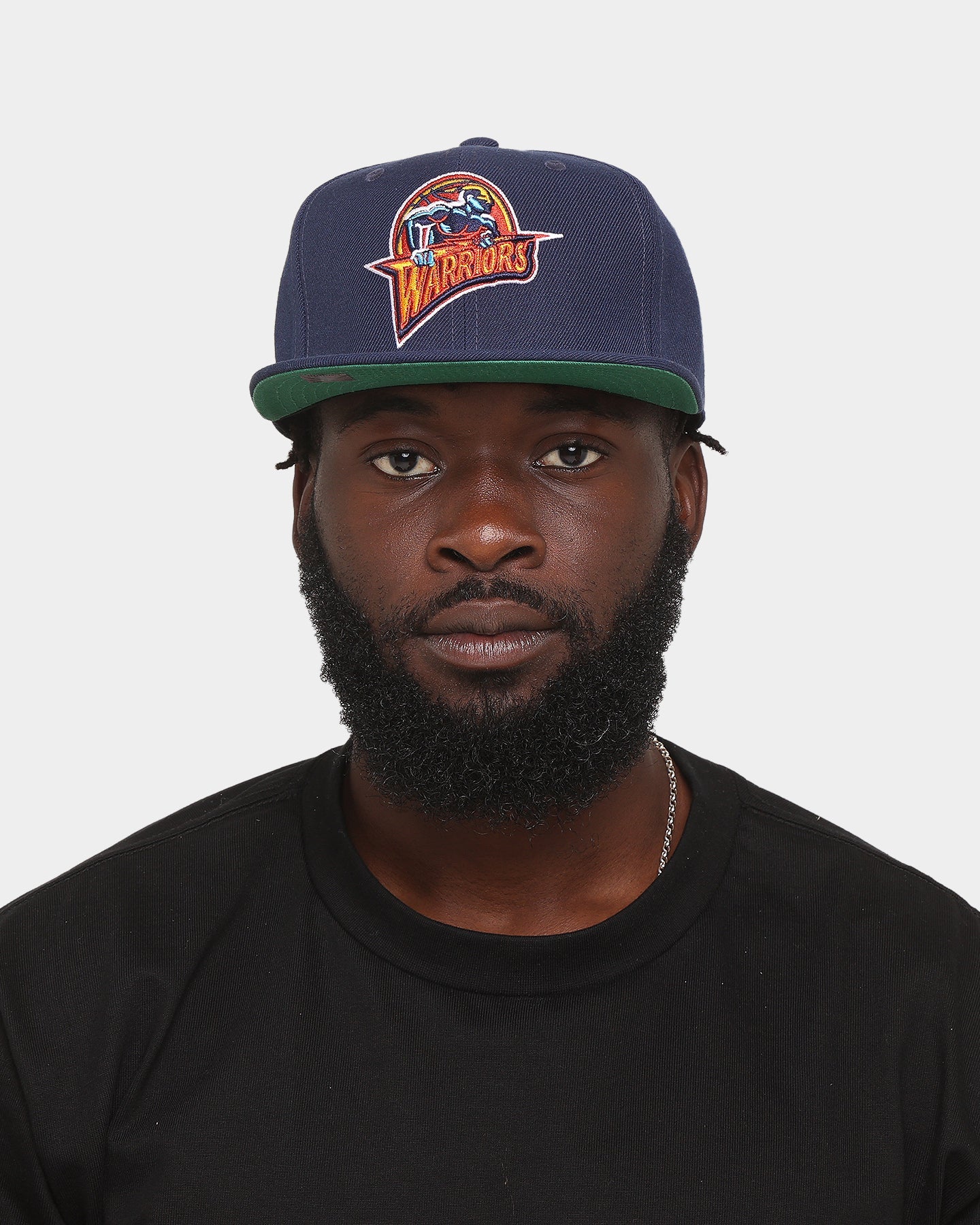 Mitchell & Ness Golden State Warriors 'Team Ground 2.0 Hardwood Classics' Fitted Navy