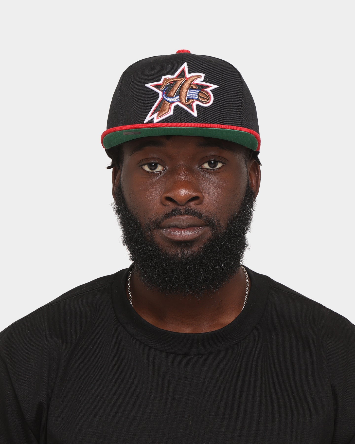 Mitchell & Ness Philadelphia 76ers 'Team 2 Tone 2.0 Hardwood Classics' Fitted Black