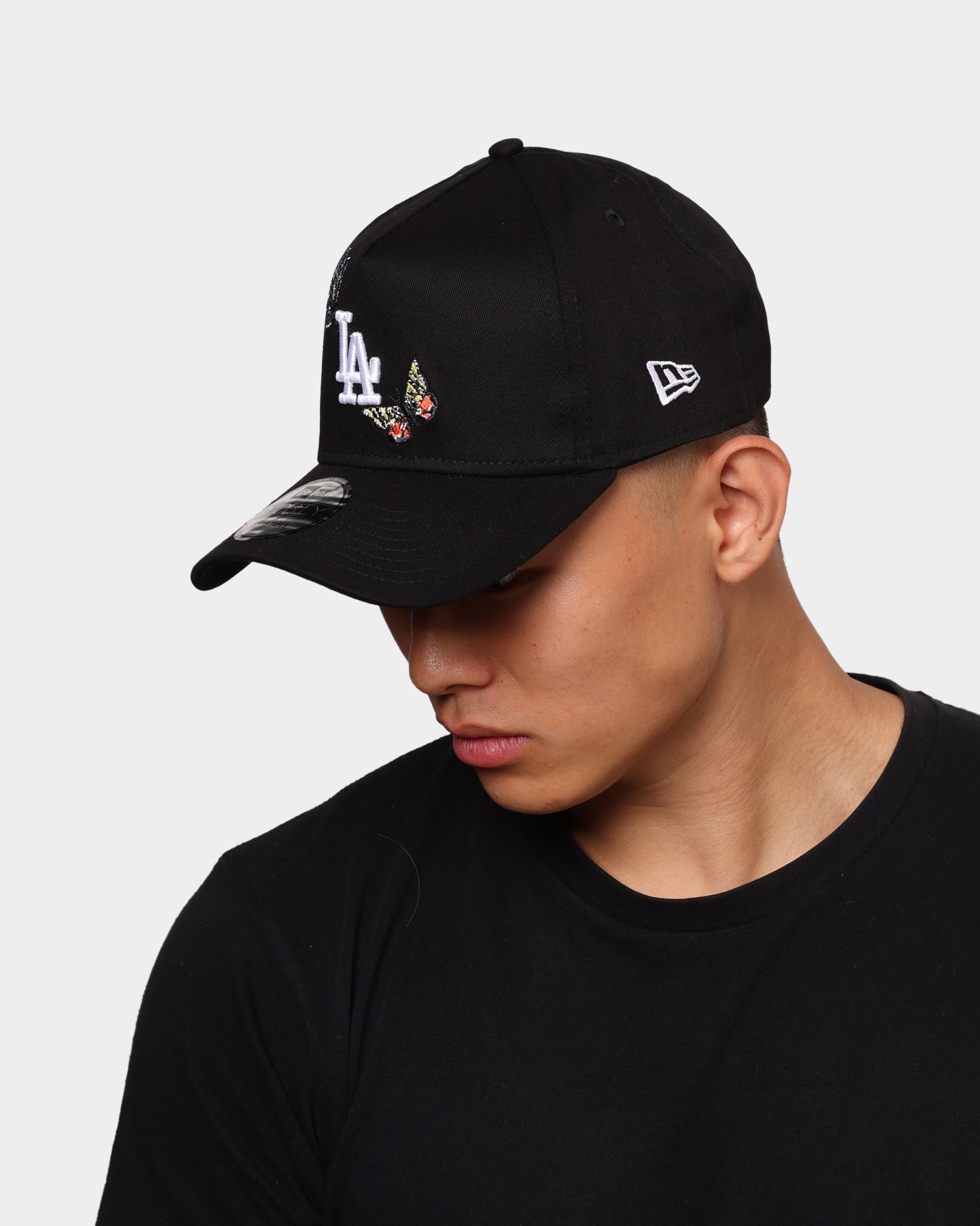 New Era Los Angeles Dodgers "Butterfly Logo" 9FORTY A-Frame Snapback Black