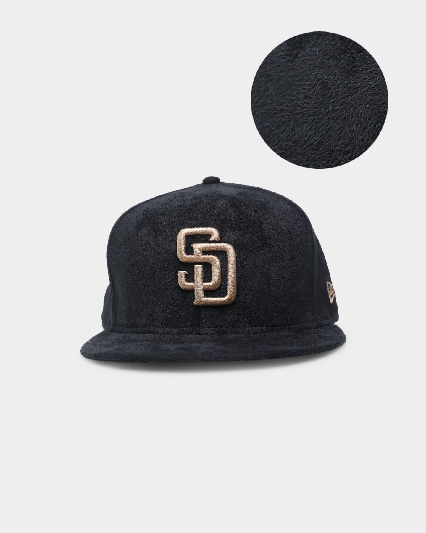 New Era San Diego Padres Black Tan Suede 59FIFTY Fitted Black/Tan