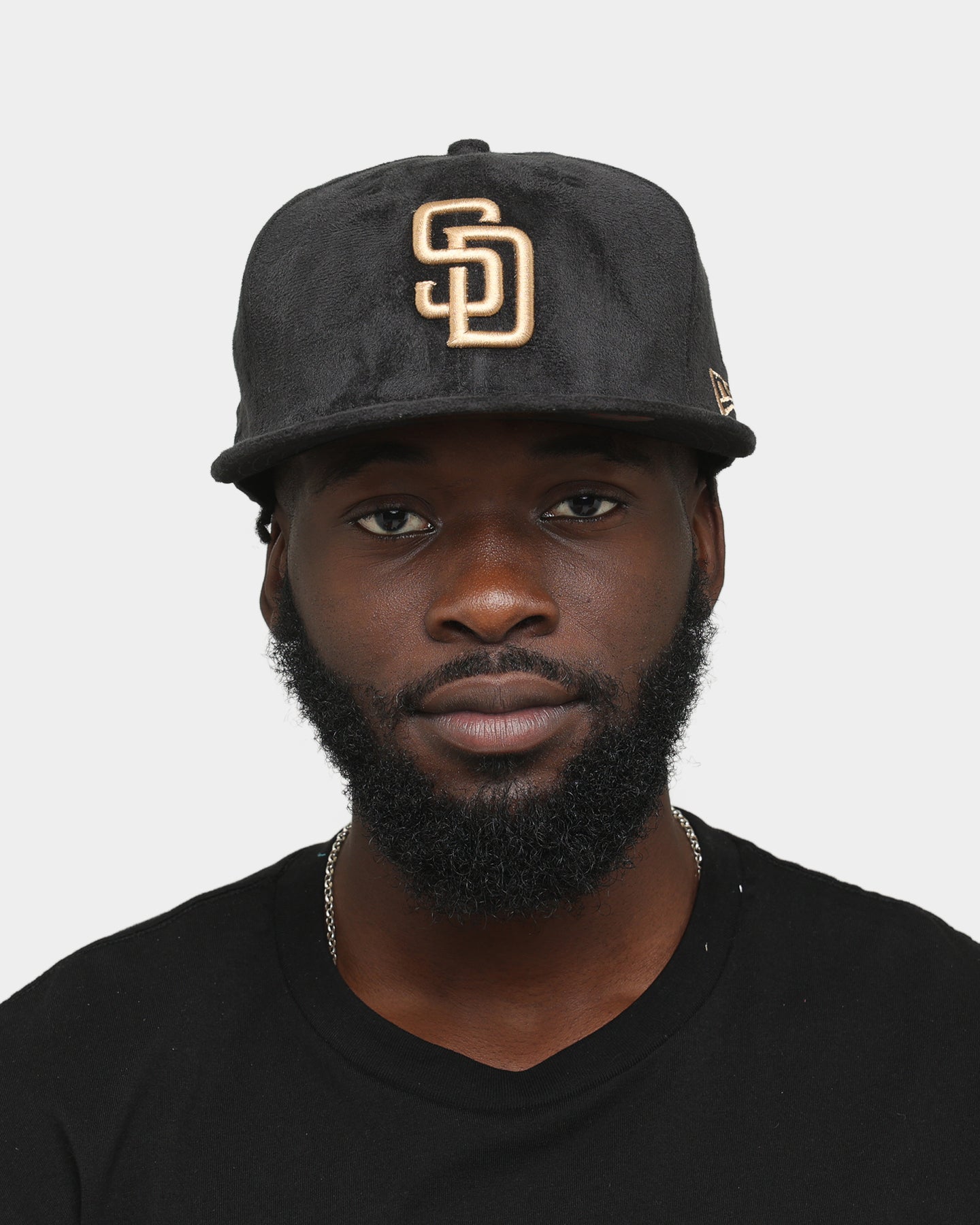 New Era San Diego Padres Black Tan Suede 59FIFTY Fitted Black/Tan