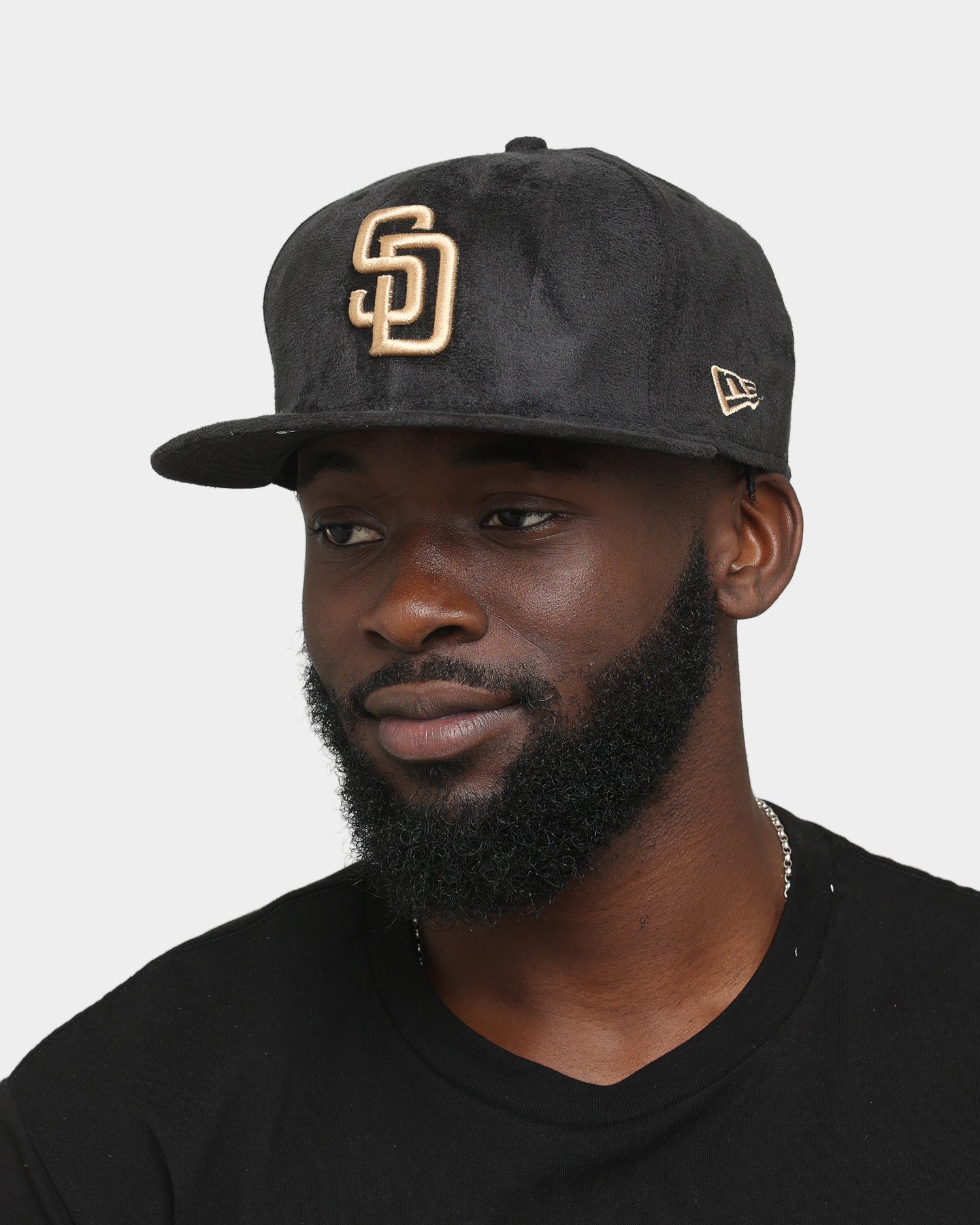 New Era San Diego Padres Black Tan Suede 59FIFTY Fitted Black/Tan