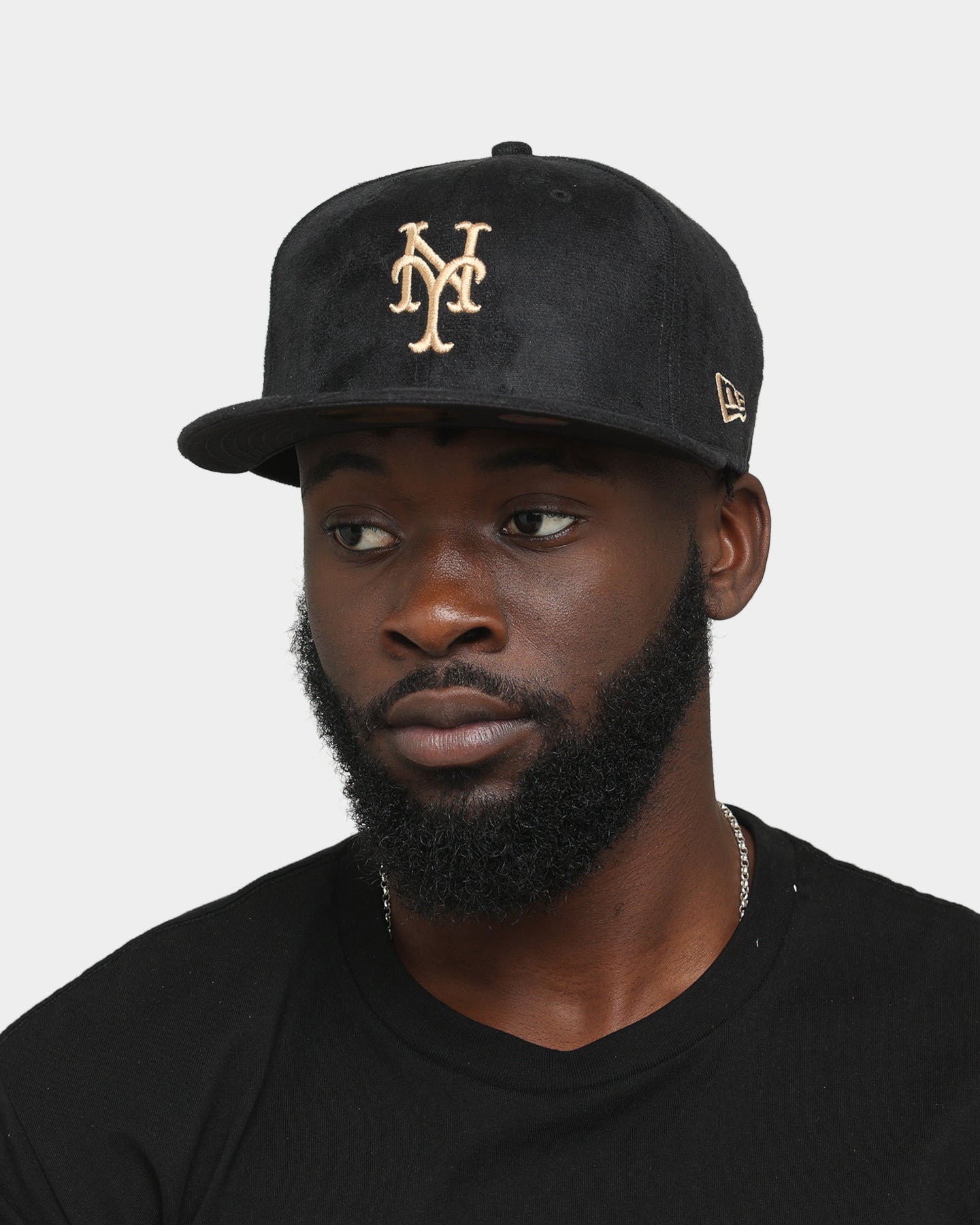 New Era New York Mets Black Tan Suede 59FIFTY Fitted Black/Tan