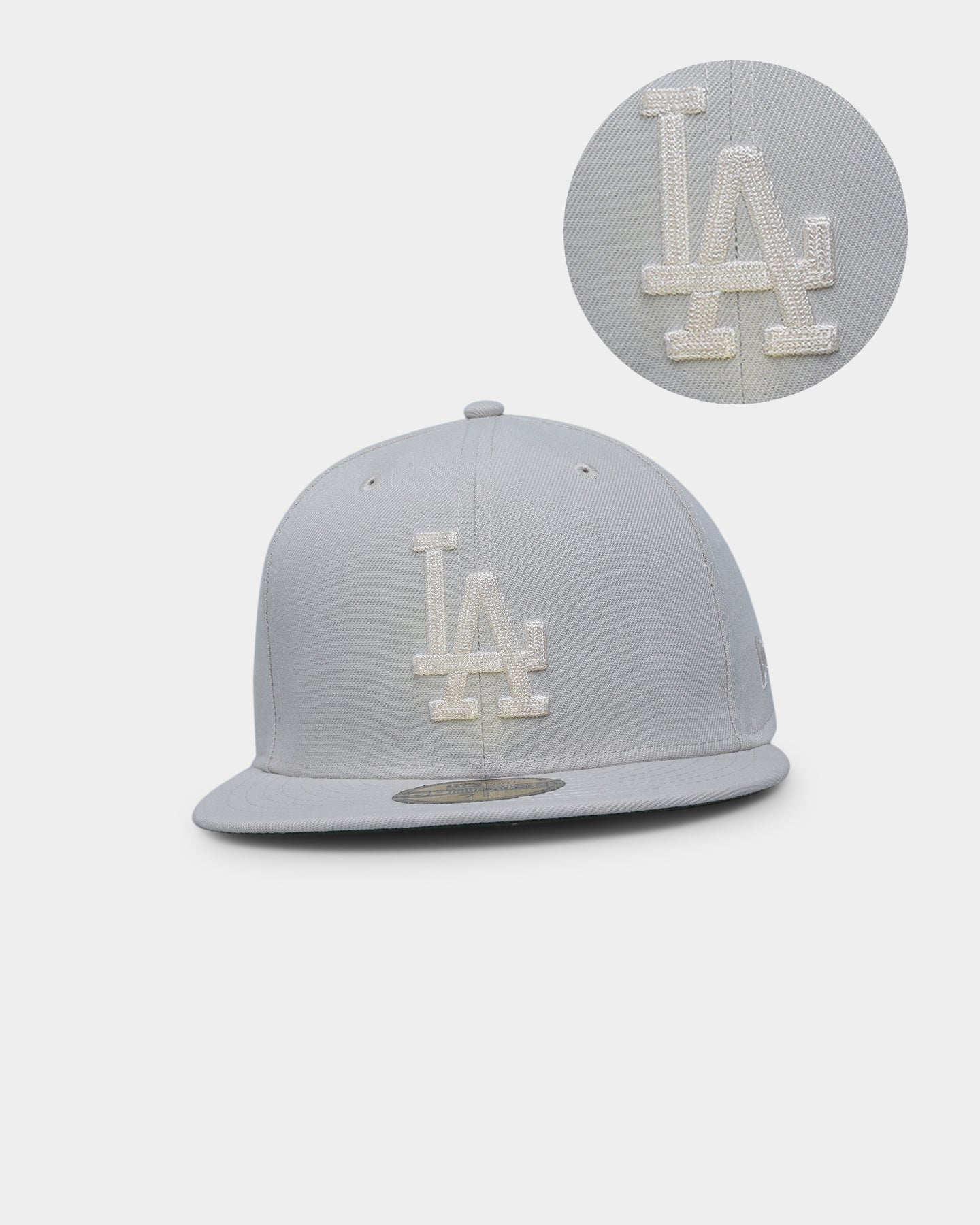New Era Los Angeles Dodgers 'Chain Stitch' 59FIFTY Fitted Stone