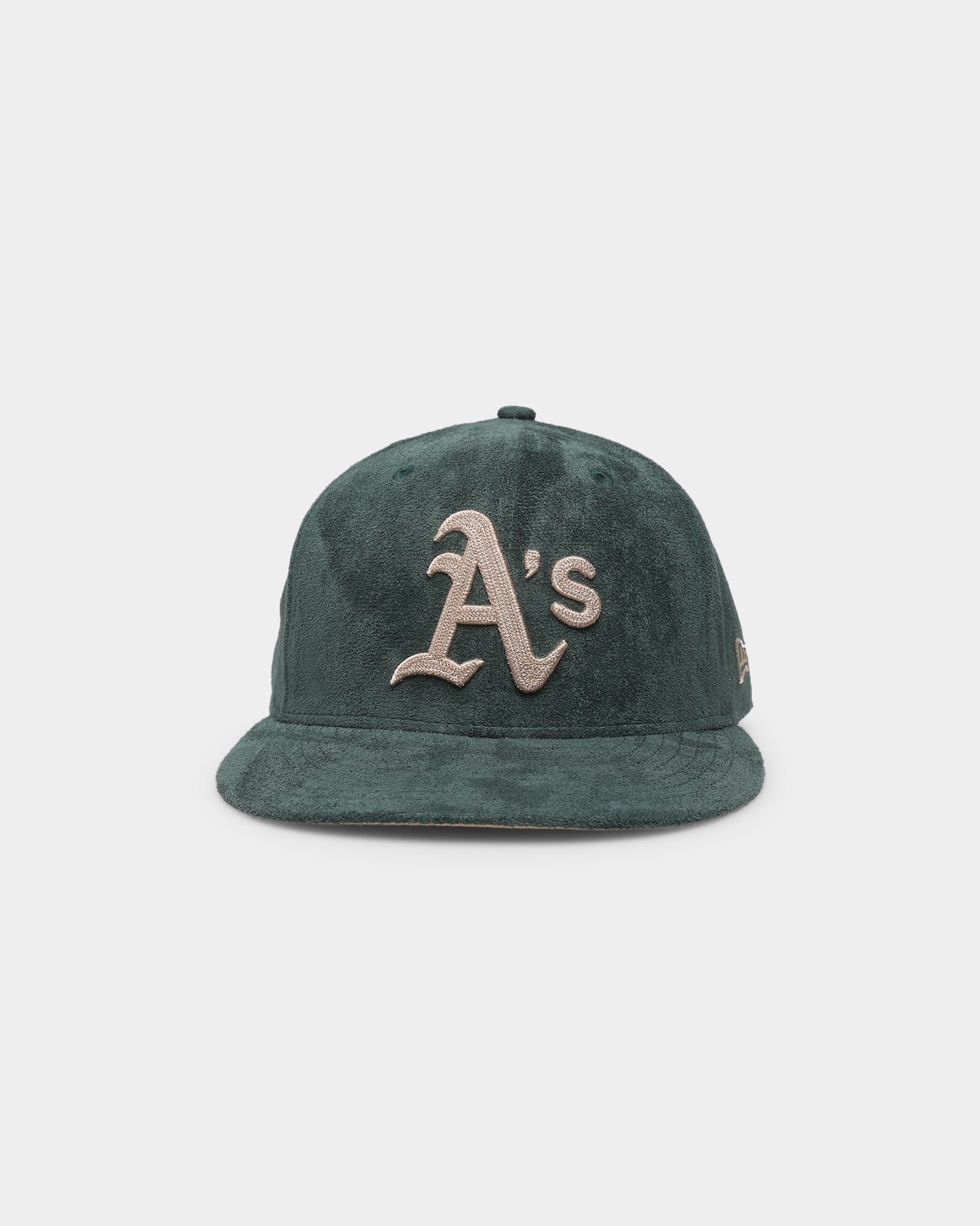 New Era Oakland Athletics 'Forest Suede & Camel' 59FIFTY Fitted Dark Green