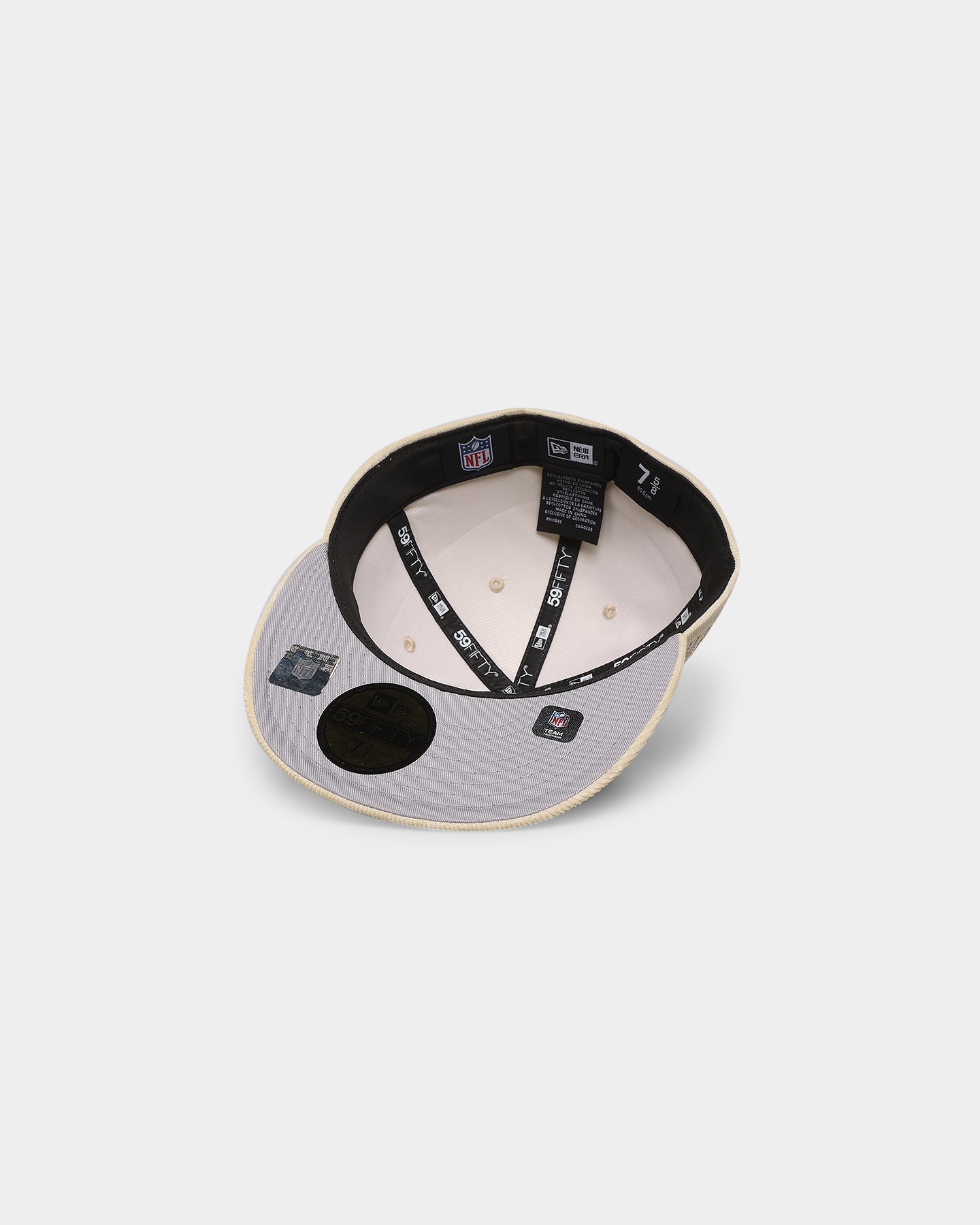 New Era Oakland Raiders 'Classic Corduroy' 59FIFTY Fitted Chrome
