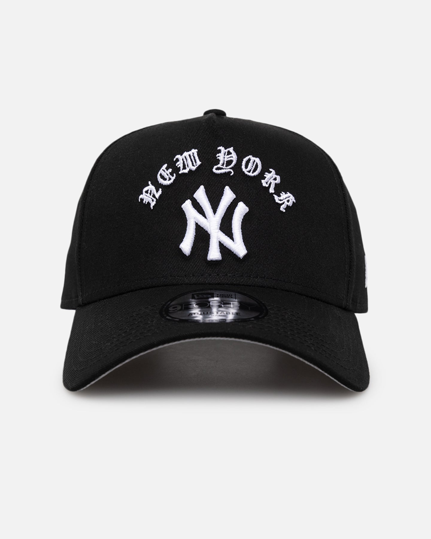 New Era New York Yankees 'Gothic Arch' 9FORTY A-Frame Snapback Black/White