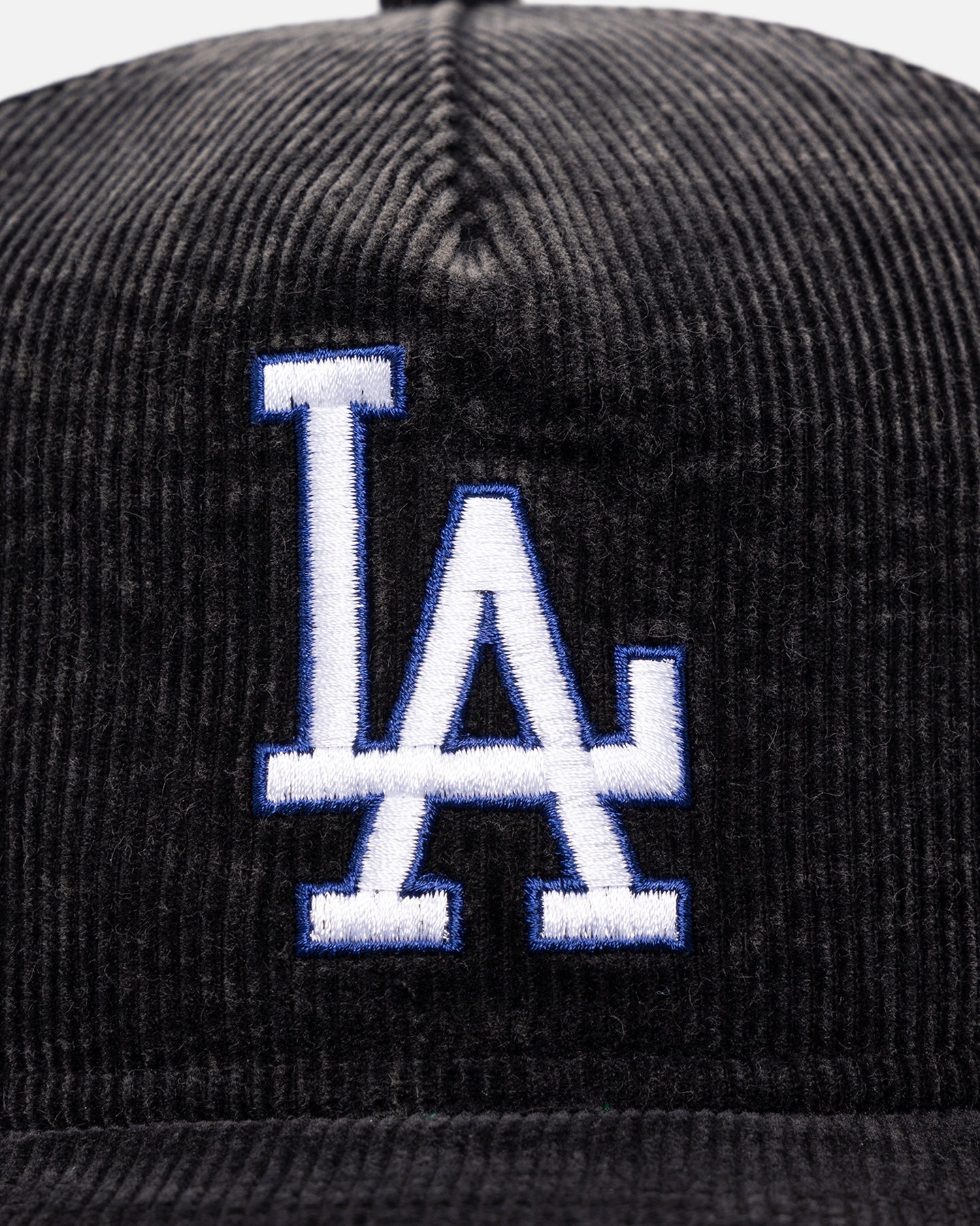 New Era Los Angeles Dodgers 'Washed Corduroy Golfer' Pre-Curved Golfer Snapback Washed Black