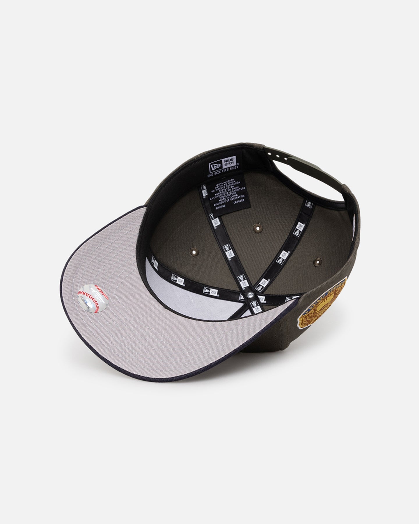 New Era Los Angeles Dodgers 'Contrast Visor' Pre-Curved Golfer Snapback Moss/Navy