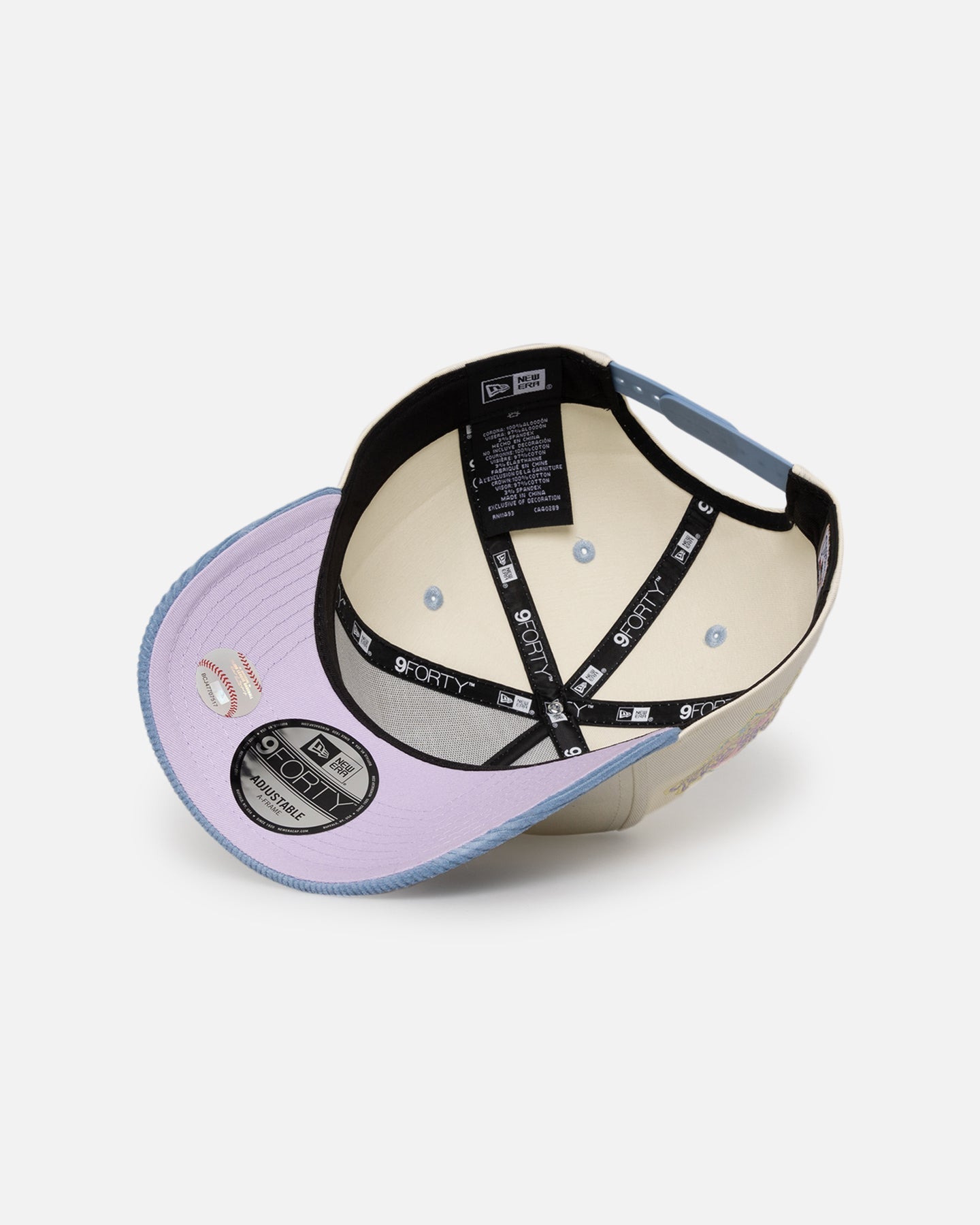 New Era Los Angeles Dodgers 'Easter Corduroy' 9FORTY A-Frame Snapback White/Blue