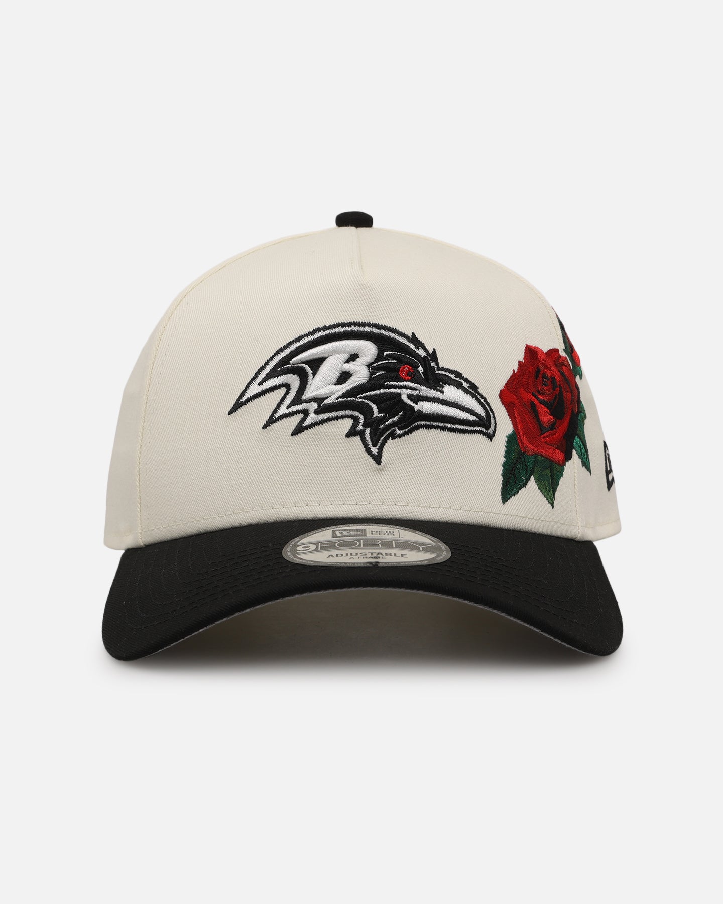New Era Baltimore Ravens 'Chrome Black Roses' 9FORTY A-Frame Snapback Chrome/Black