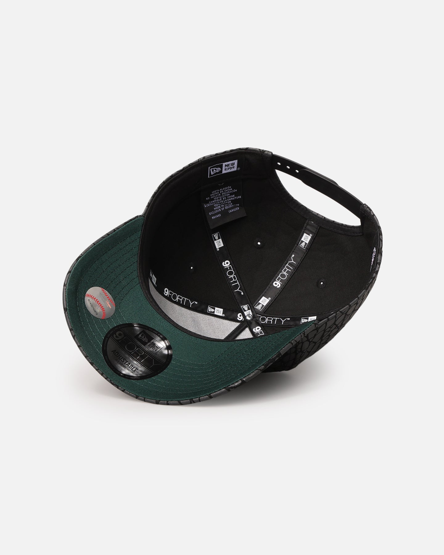 New Era New York Yankees 'Croc Skin' 9FORTY A-Frame Snapback Black