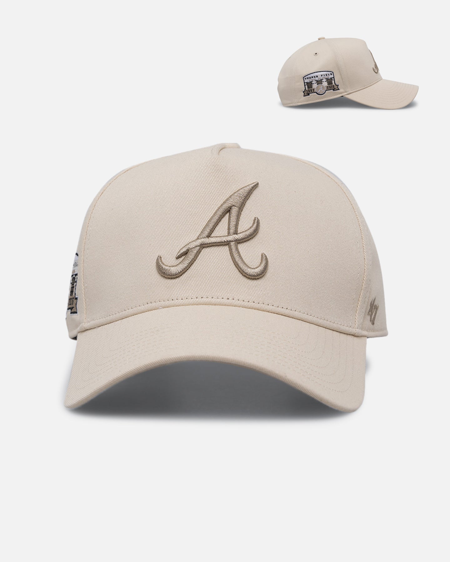 47 Brand Atlanta Braves 'Caramel Swirl' Sure Shot TT Cotton MVP Snapback Natural/Khaki