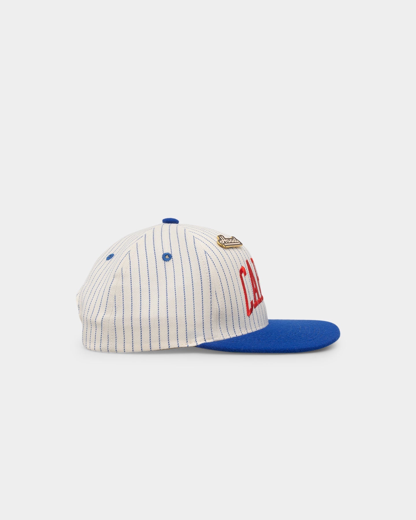 Carre Hood Pinstripe Snapback Ivory/Royal